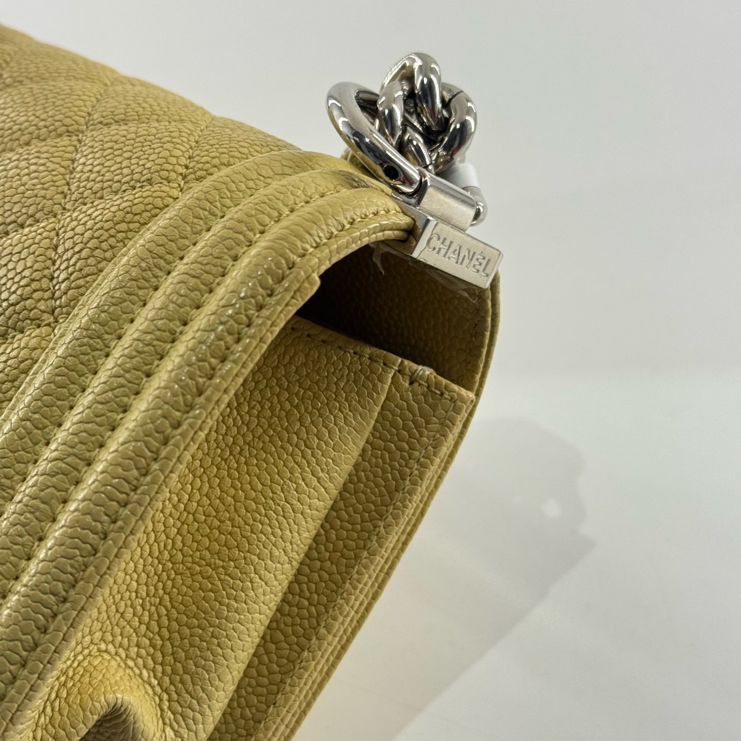 Chanel Leboy Leather Yellow - view 5