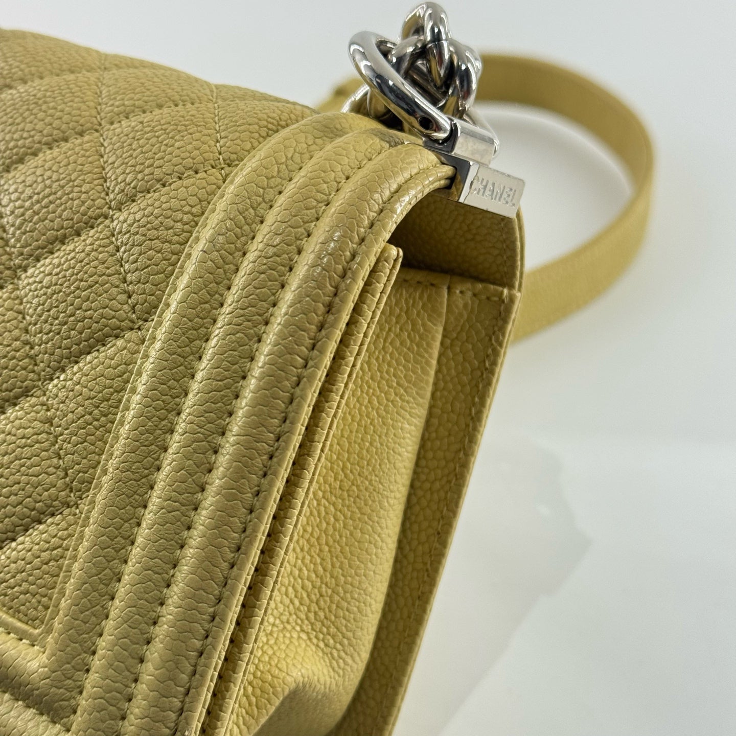 Chanel Leboy Leather Yellow - view 8