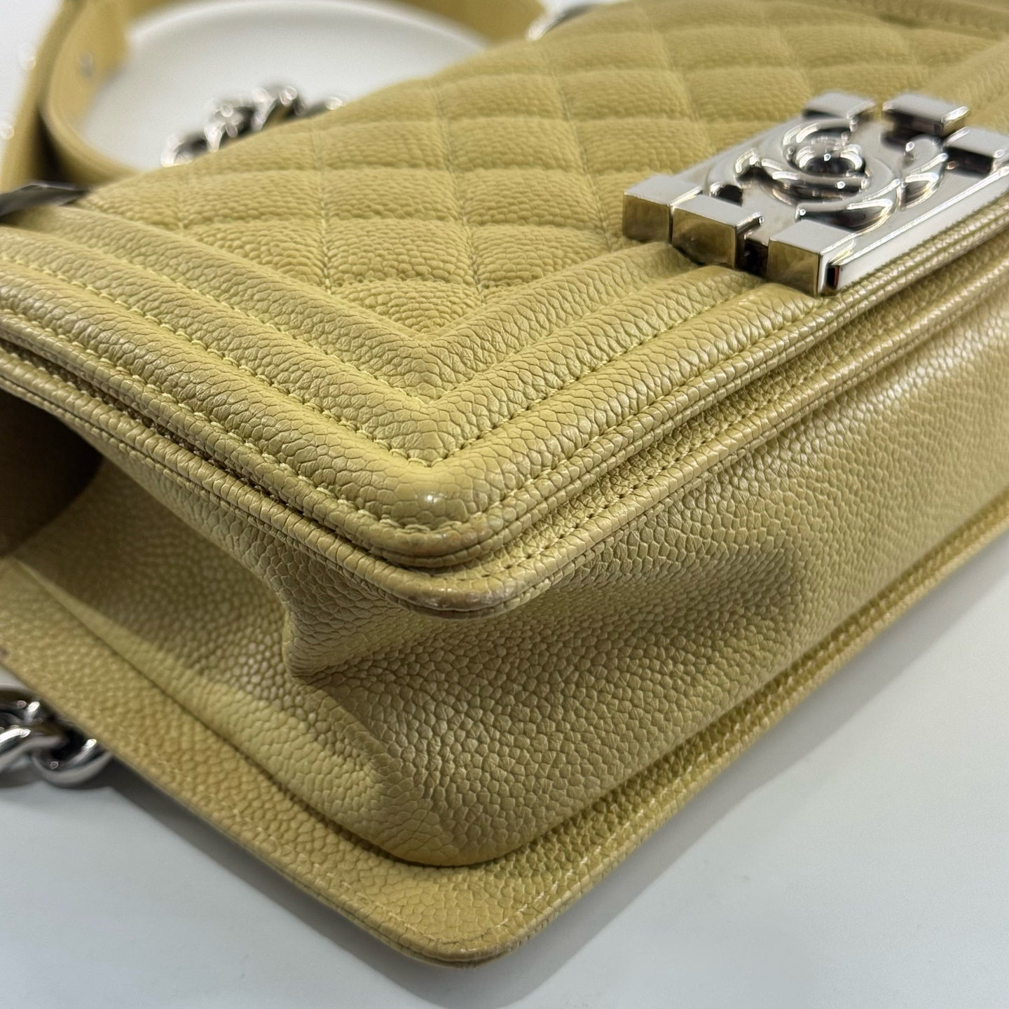 Chanel Leboy Leather Yellow - view 9