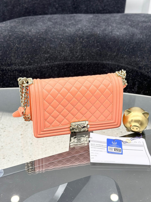 Chanel - Leboy - Calfskin - Orange - (medium)