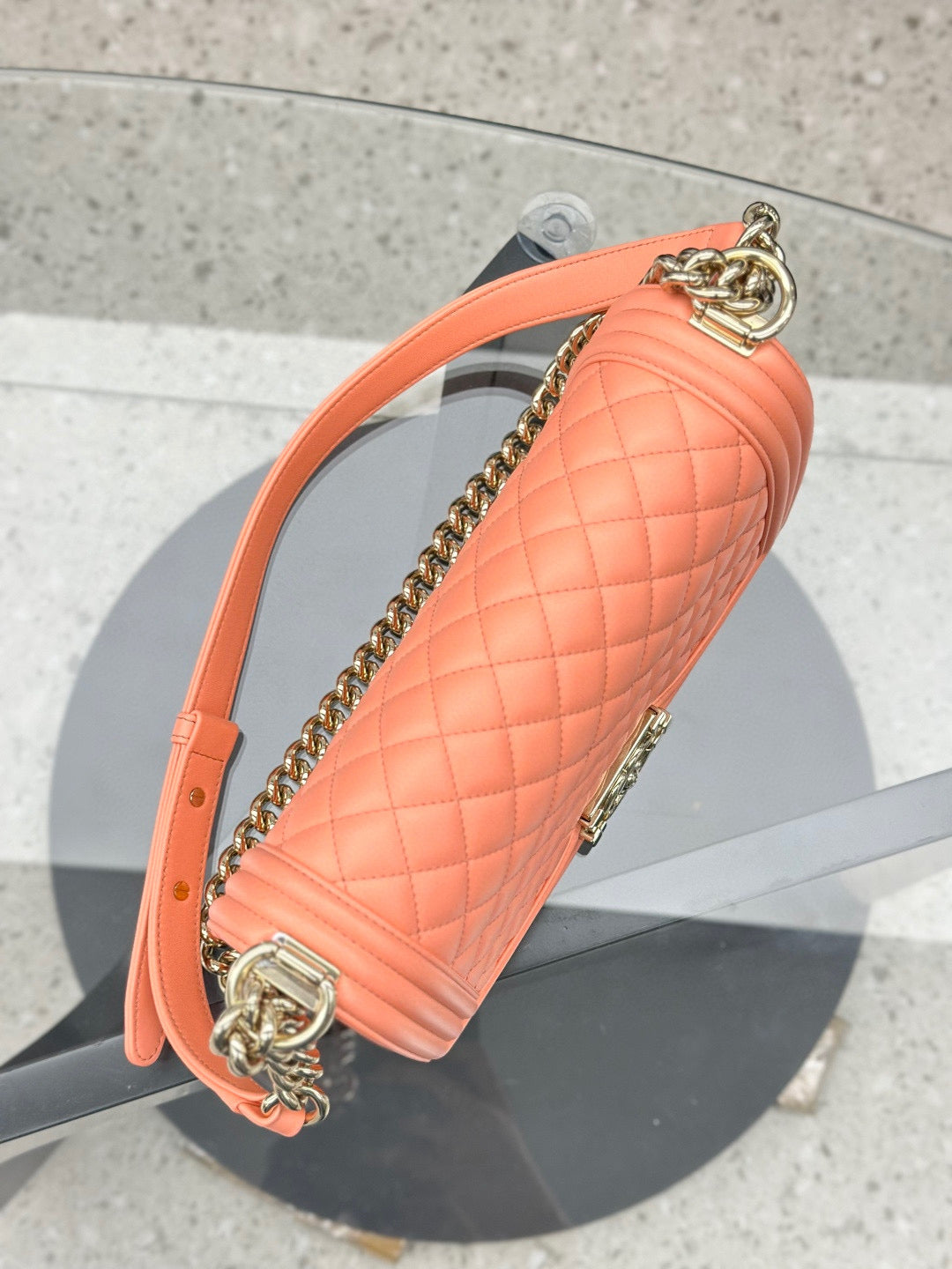 Chanel - Leboy - Calfskin - Orange - (medium)