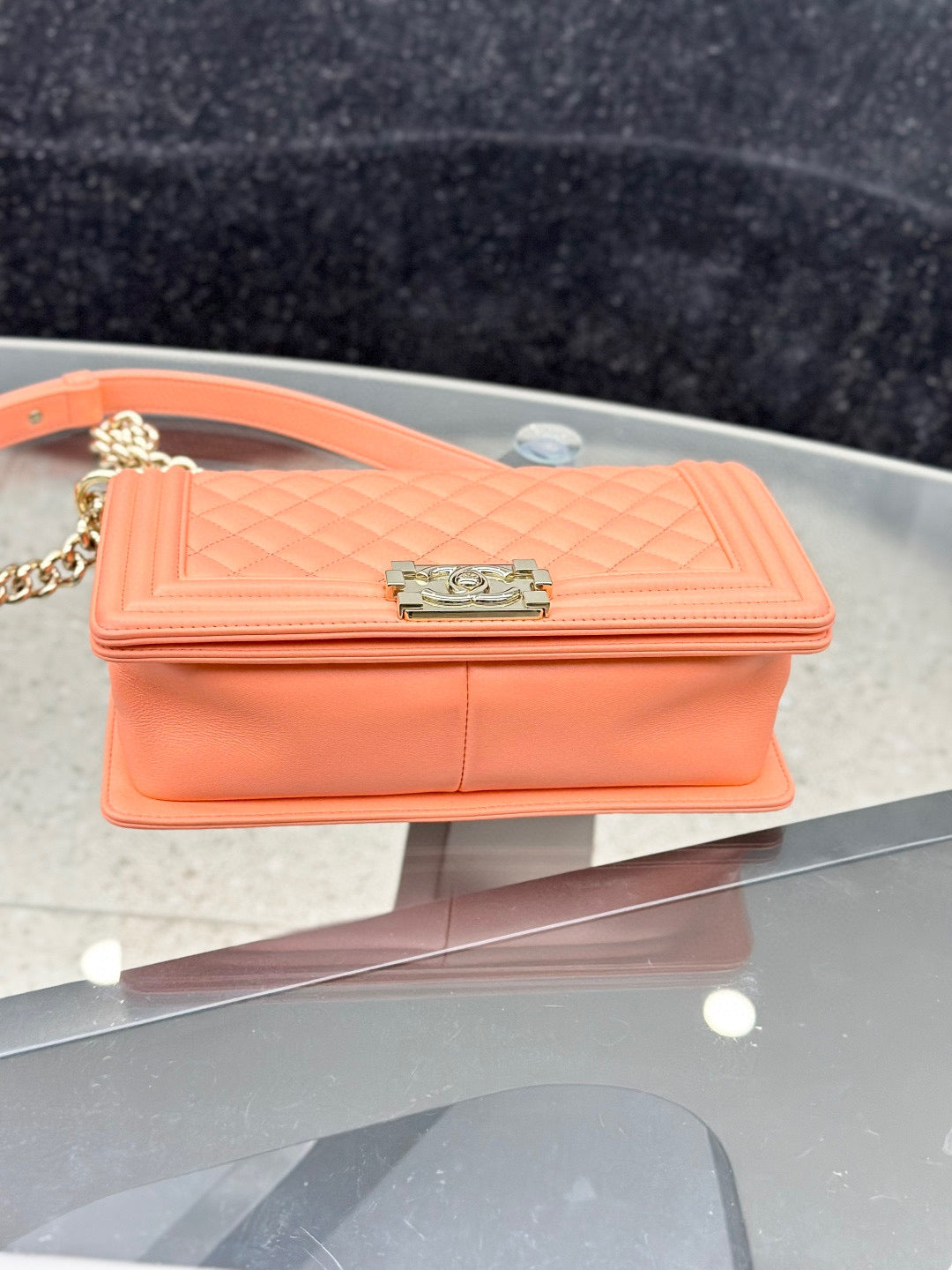 Chanel - Leboy - Calfskin - Orange - (medium)