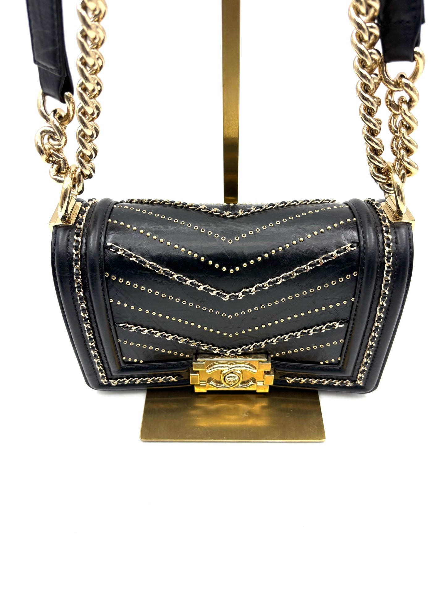 Chanel - LeBoy - Leather - Black - (medium)