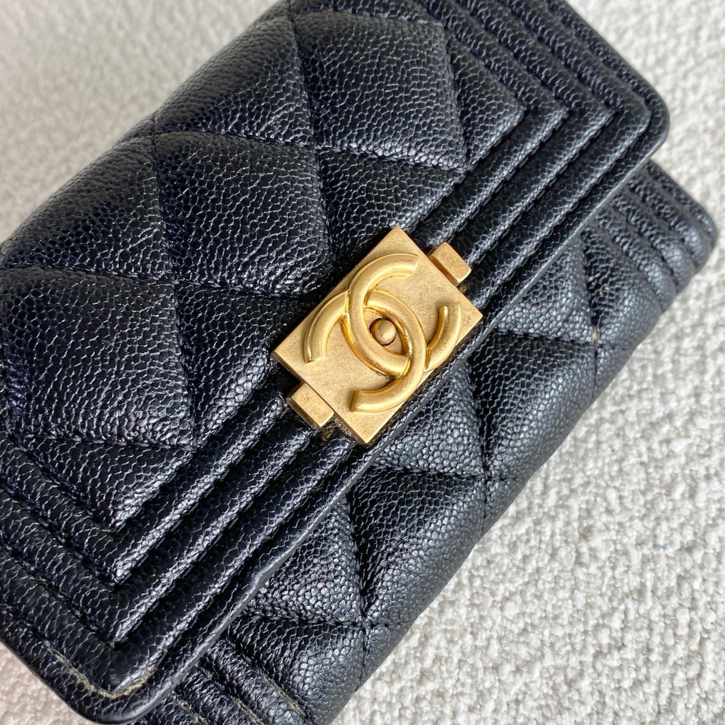 Chanel - Leboy - Leather - Black - (small)