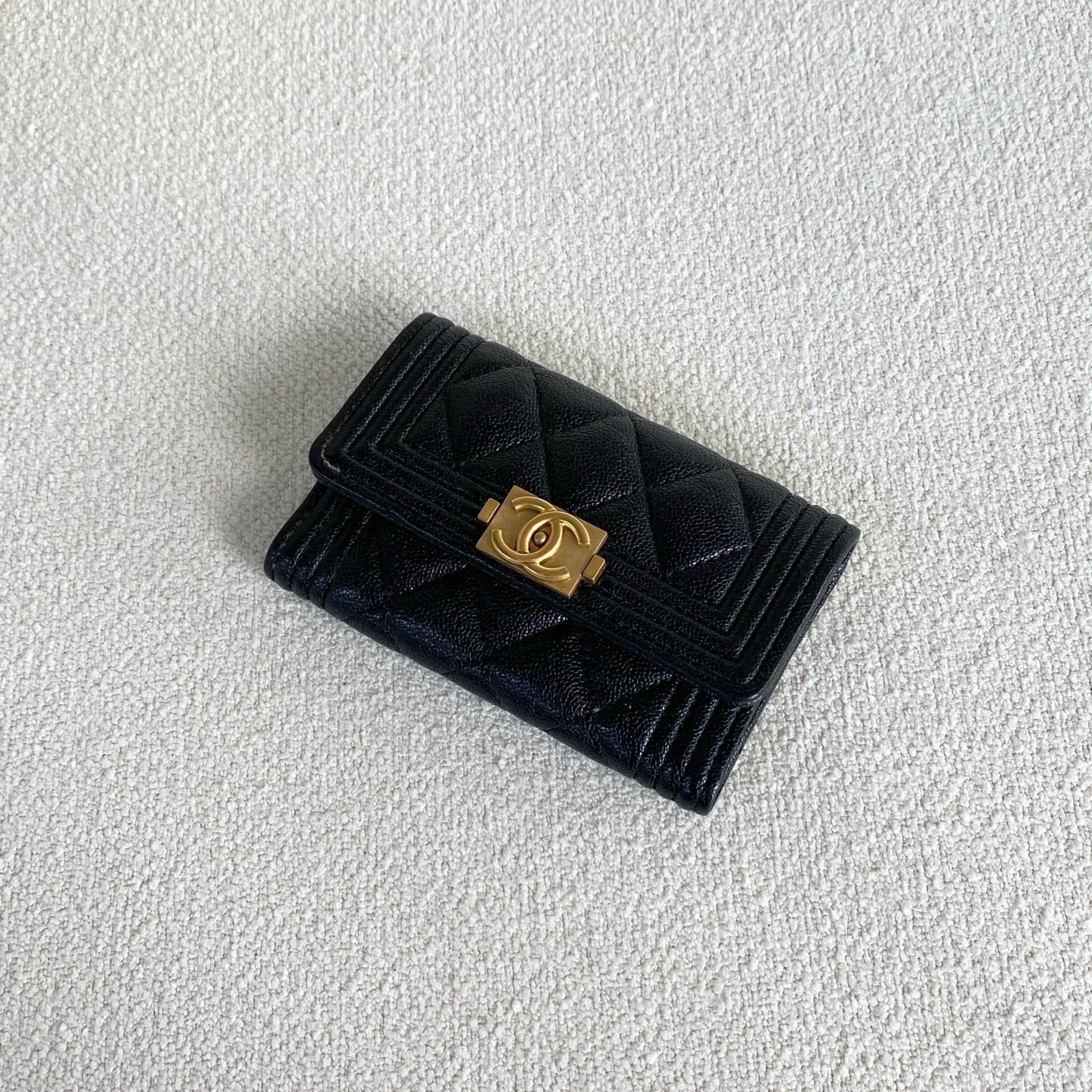 Chanel - Leboy - Leather - Black - (small)
