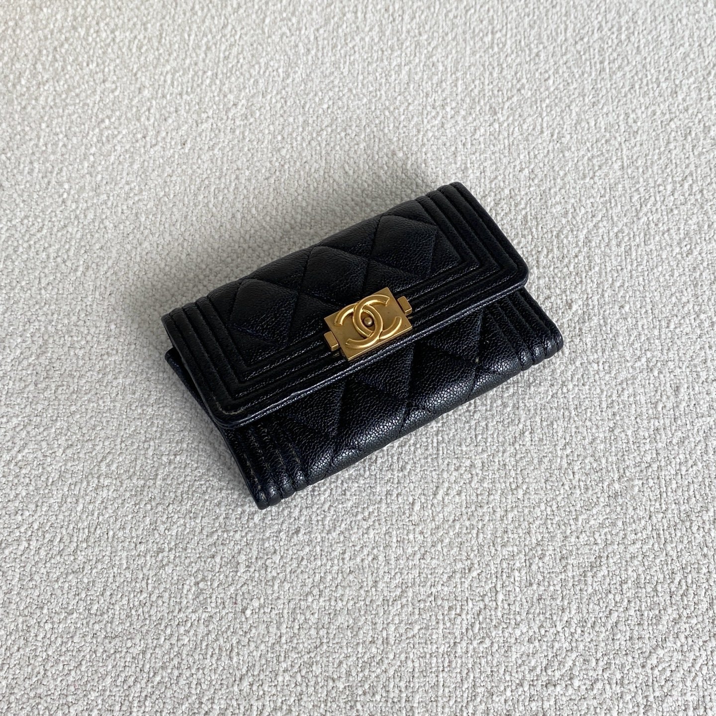 Chanel - Leboy - Leather - Black - (small)