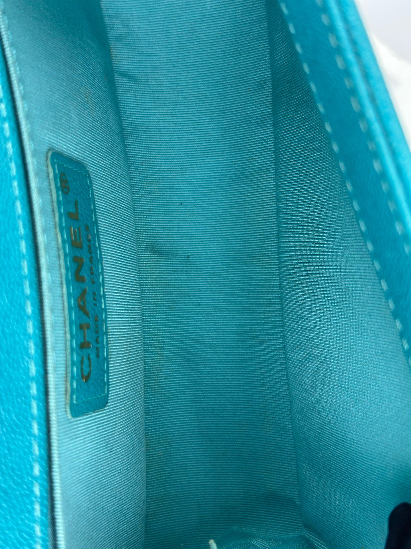 Chanel - Leboy - Leather - Blue - (small)