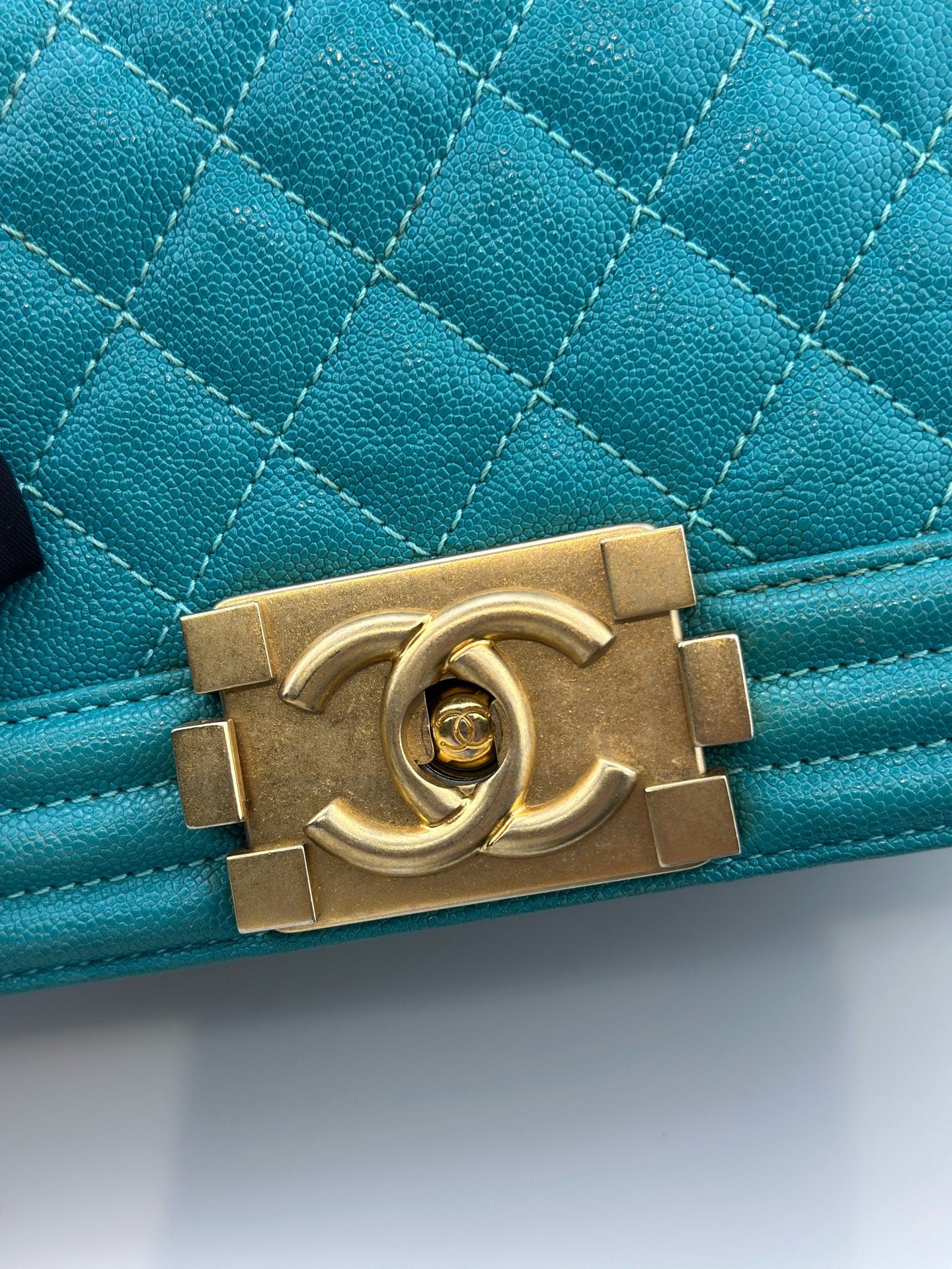 Chanel - Leboy - Leather - Blue - (small)
