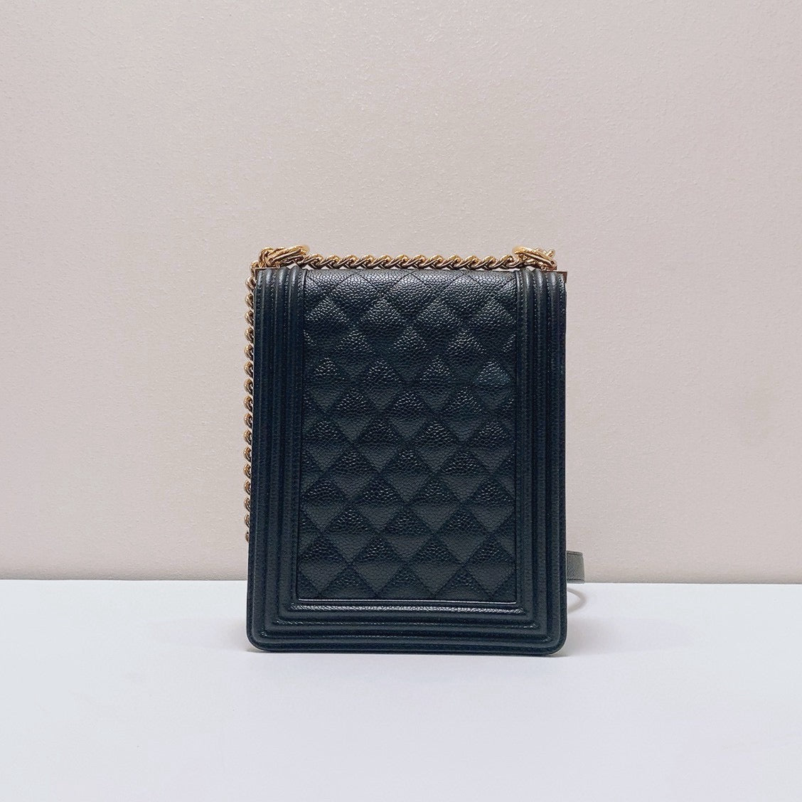 Chanel - Leboy Small Vertical - Caviar leather - Black with Gold-Tone Hardware - (small)
