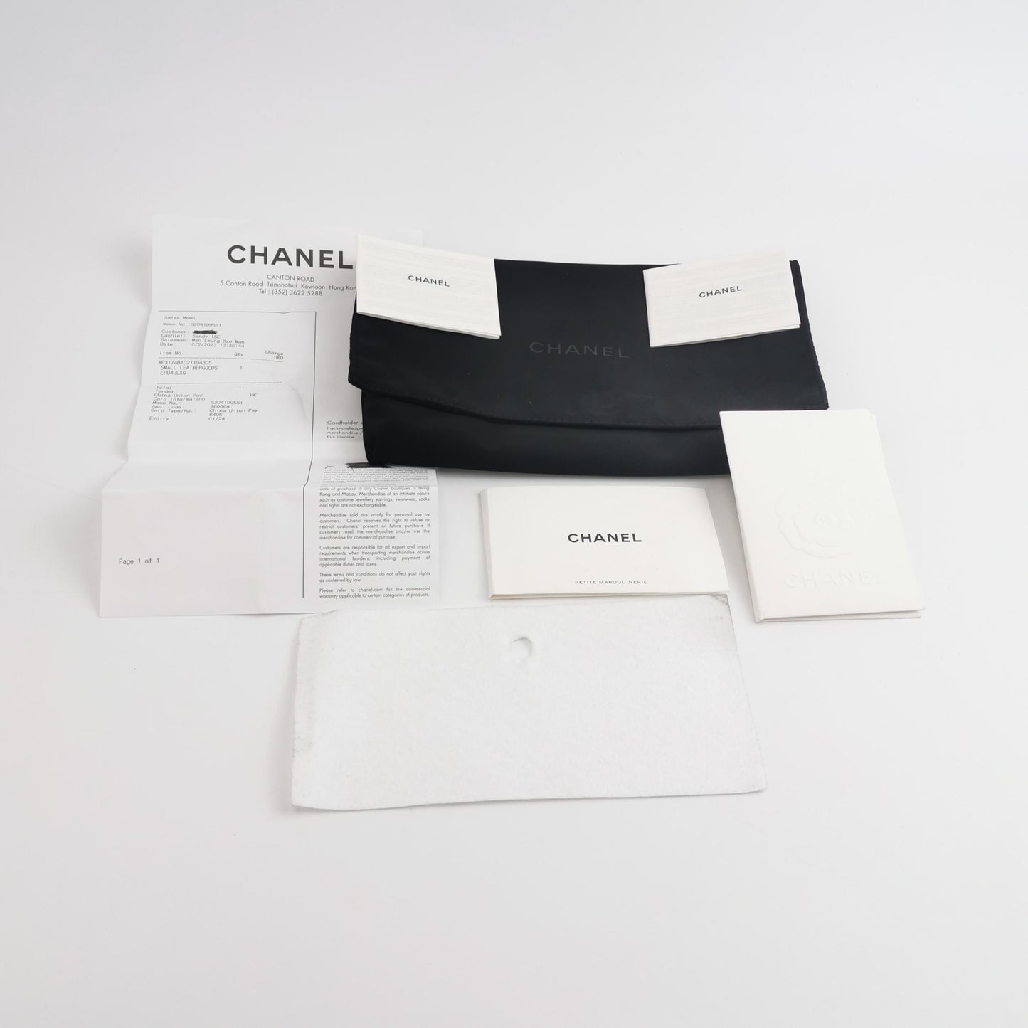 Chanel - Mahjong Flap Bag AP1117 - Grained calfskin leather - Black - (mini)