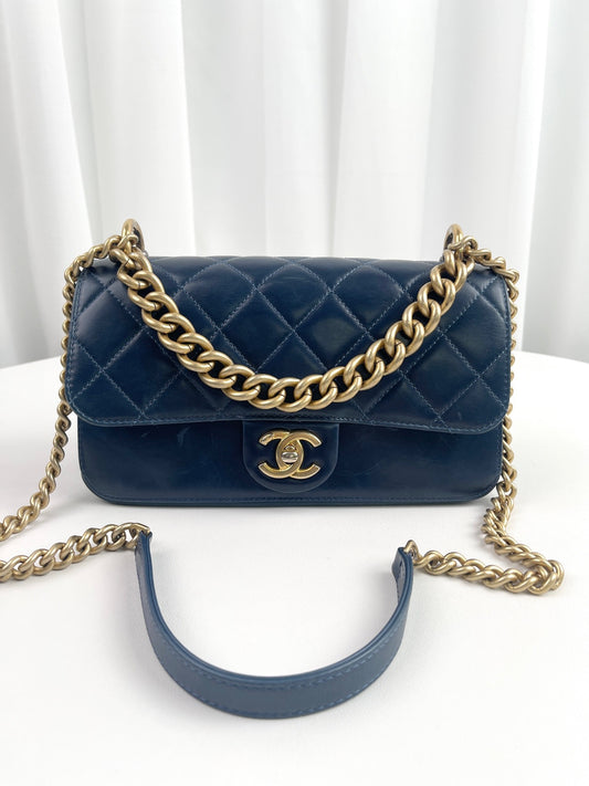 Chanel - Metiers dArt - Leather - Blue - (small)