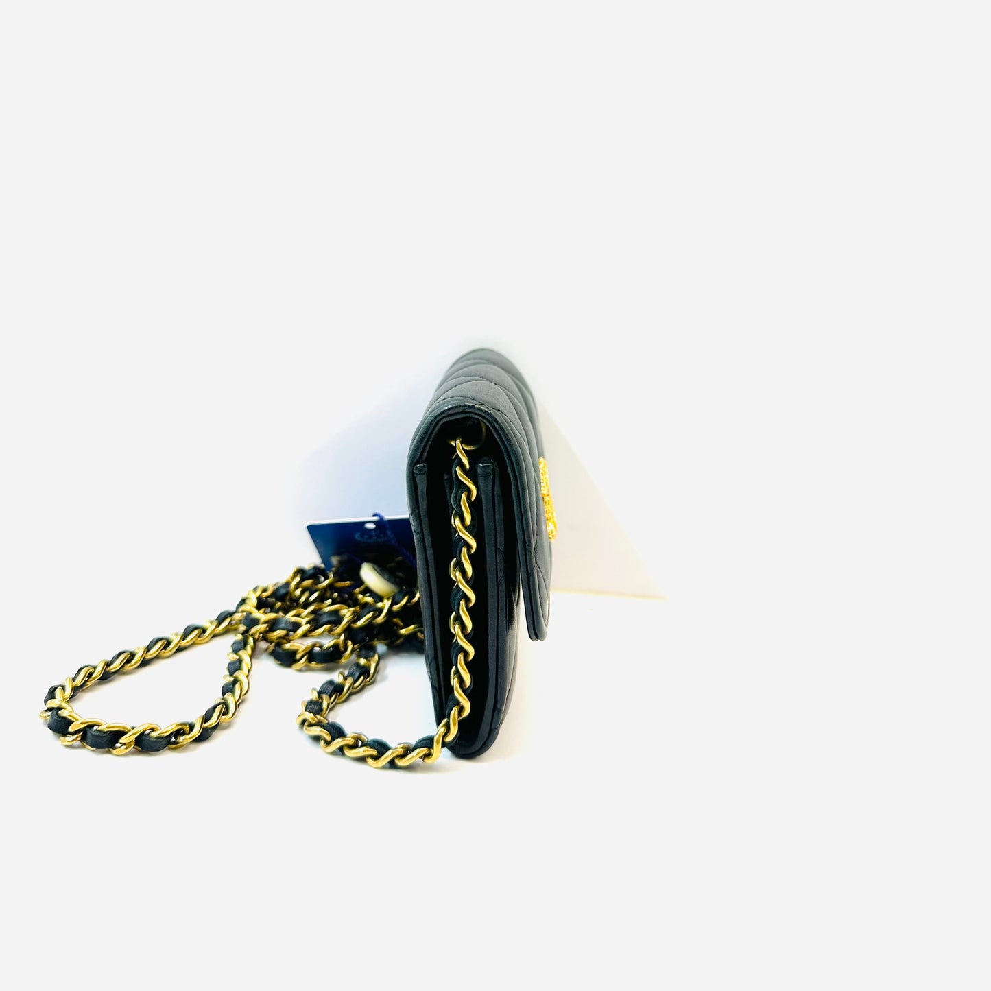 Chanel - Mini Chain Bag - Leather - Black