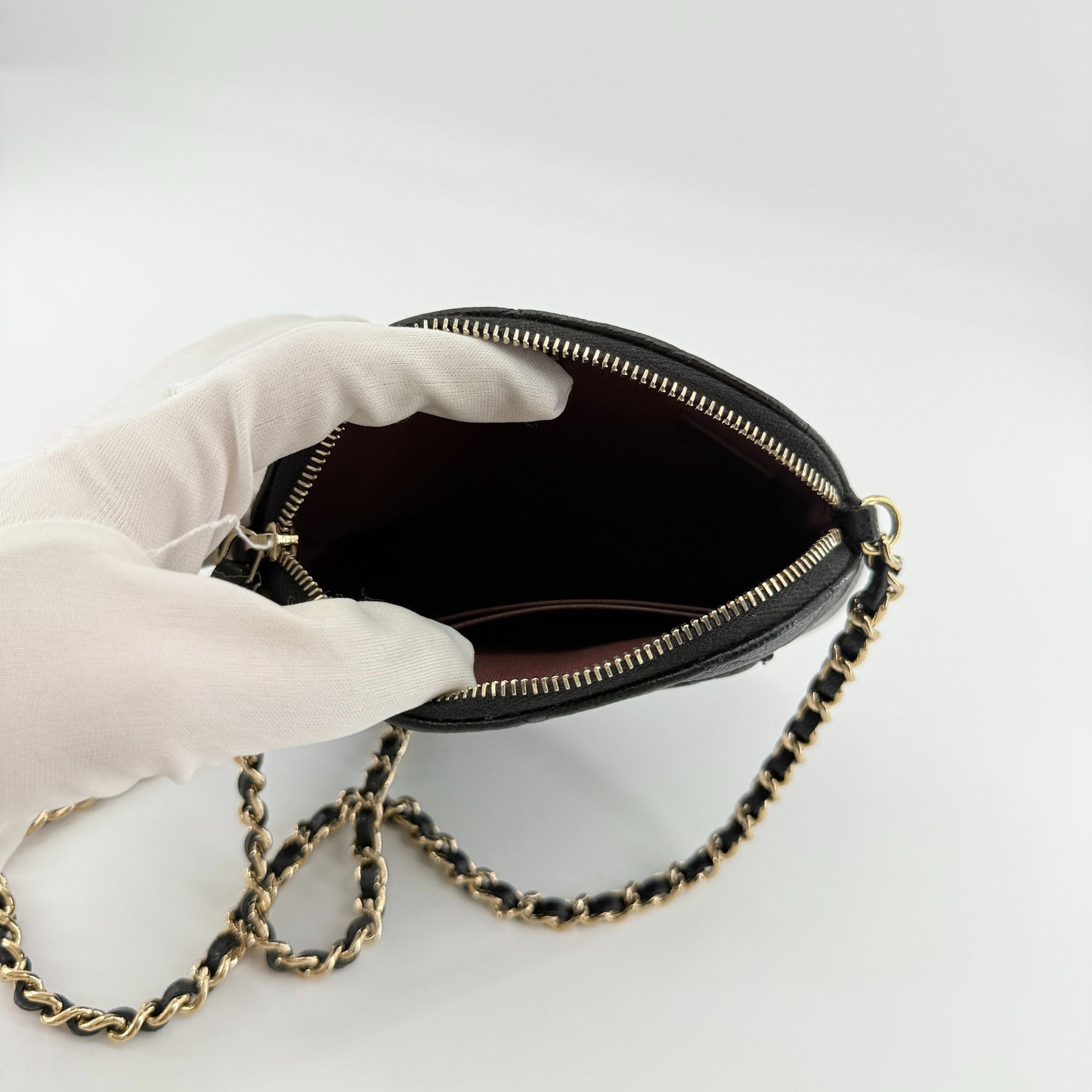 Chanel - Mini Dome Bag - Caviar leather - Black - (Mini)