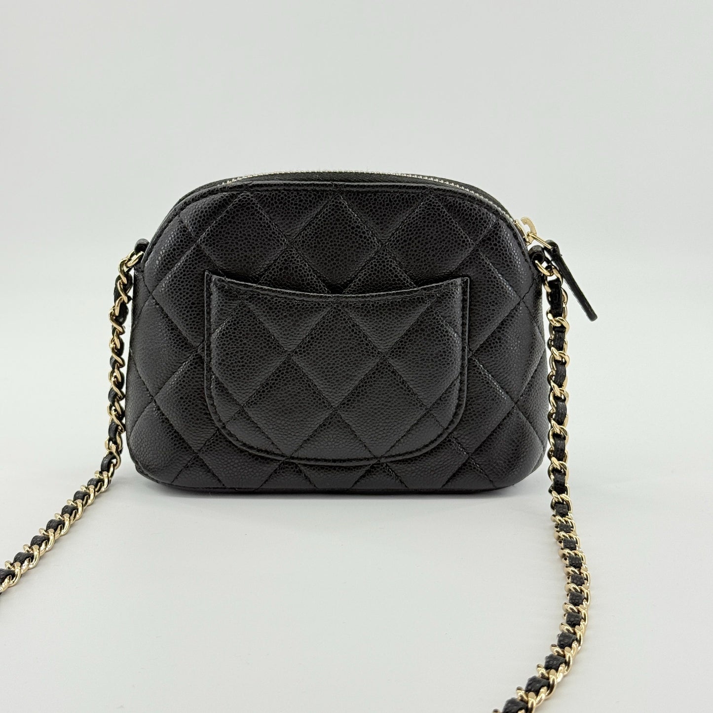 Chanel - Mini Dome Bag - Caviar leather - Black - (Mini)