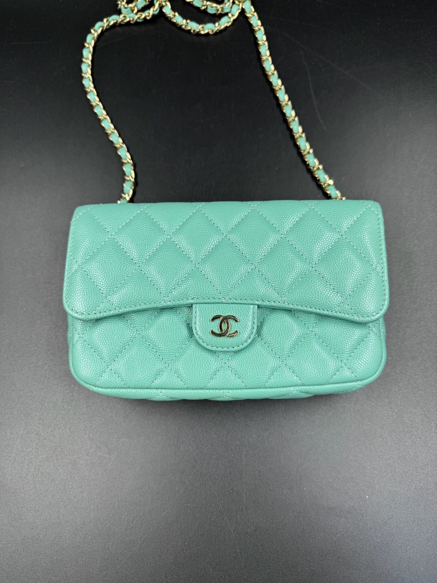 Chanel - Mini Flap Bag - Calfskin - Pink - (mini)