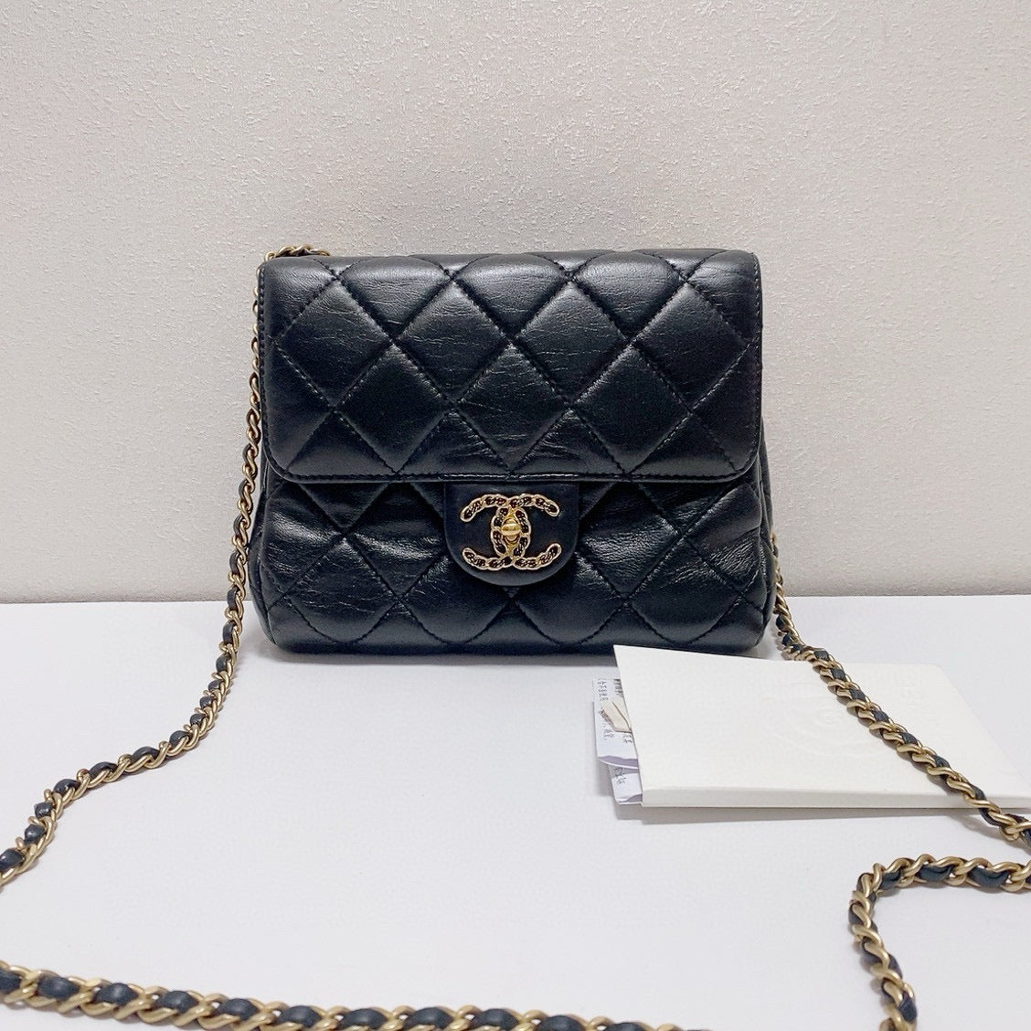 Chanel - Mini Flap - Leather - Black - (mini)