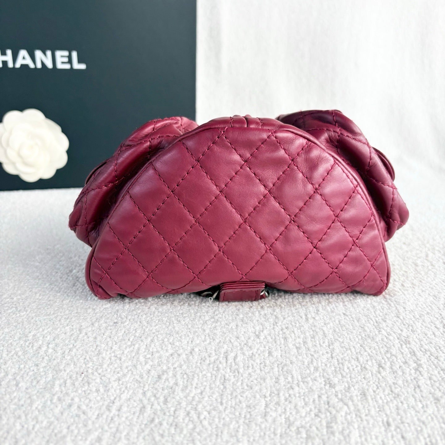 Chanel - Mini Frog Backpack - Leather - Purple - (mini)