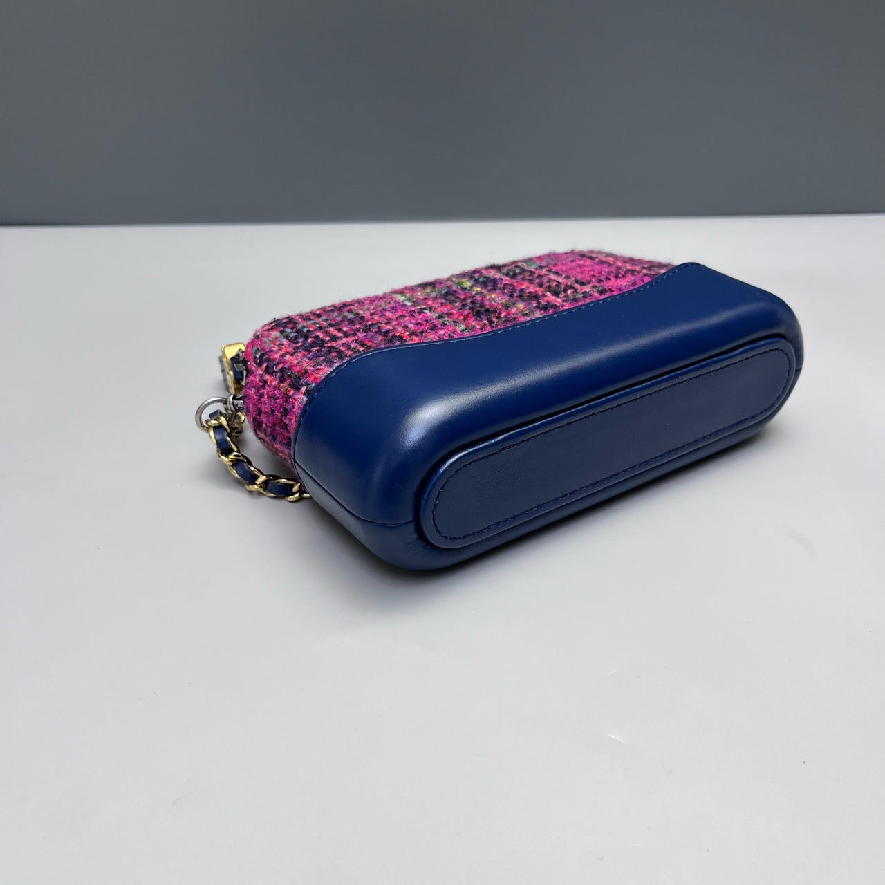 Chanel - Mini Gabrielle WOC - Tweed and Leather - Multicolour with Blue accents - (Mini)