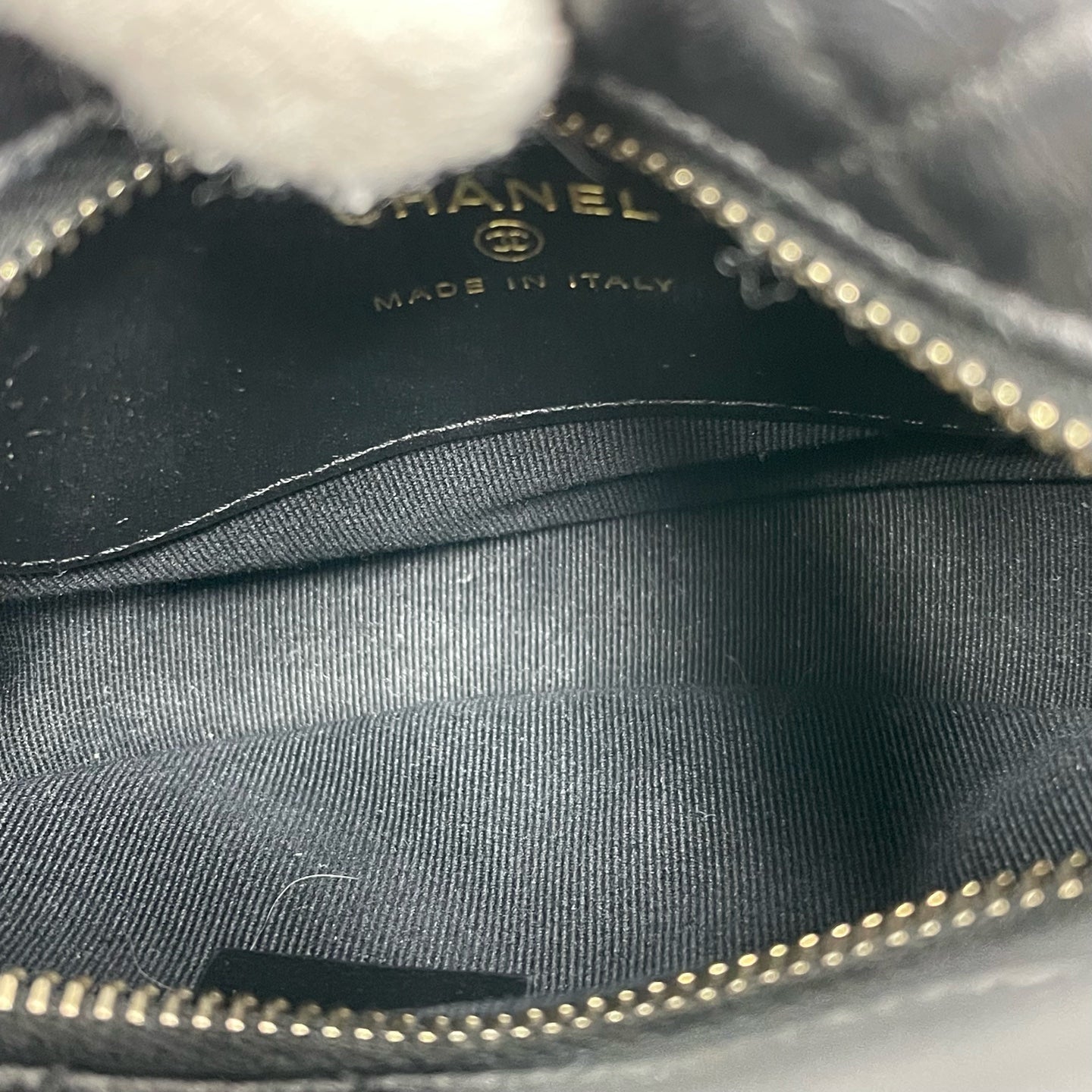 Chanel - Mini Hula Hoop Wrist Bag - Lambskin leather - Black - (mini)