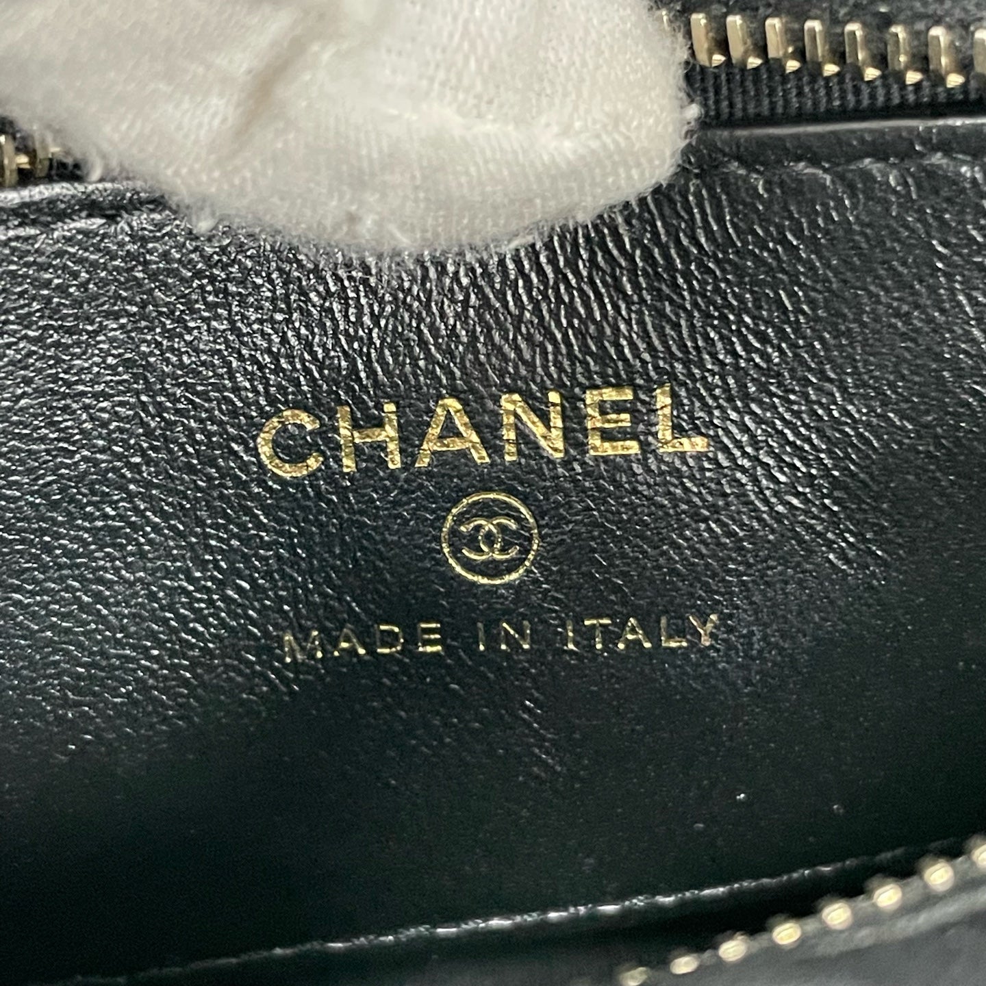 Chanel - Mini Hula Hoop Wrist Bag - Lambskin leather - Black - (mini)