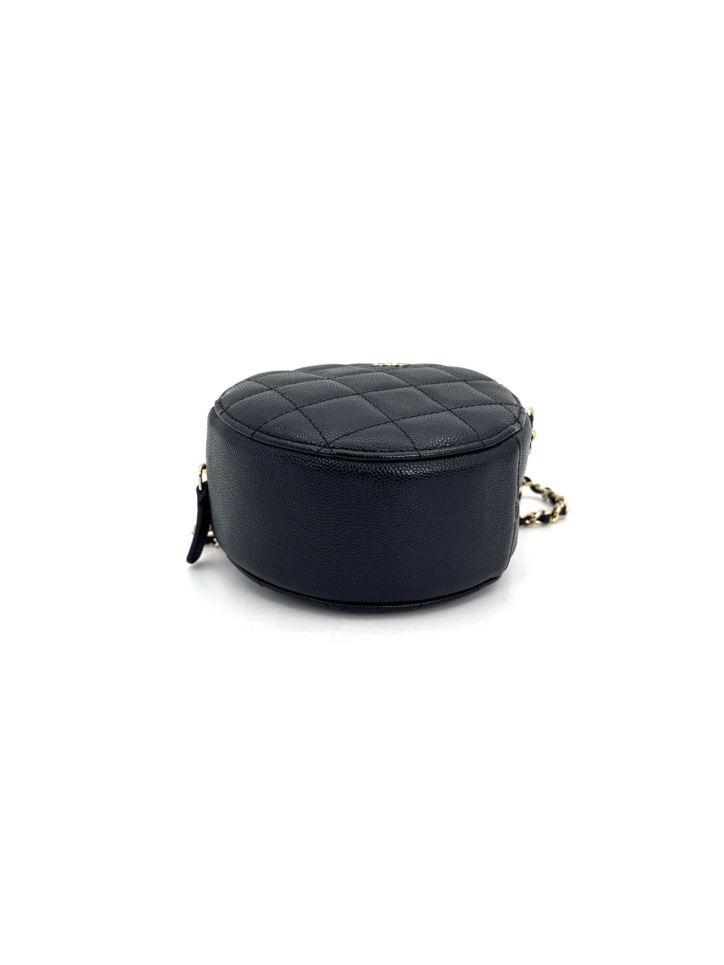 Chanel - Mini Round Bag - Caviar leather - Black - (mini)