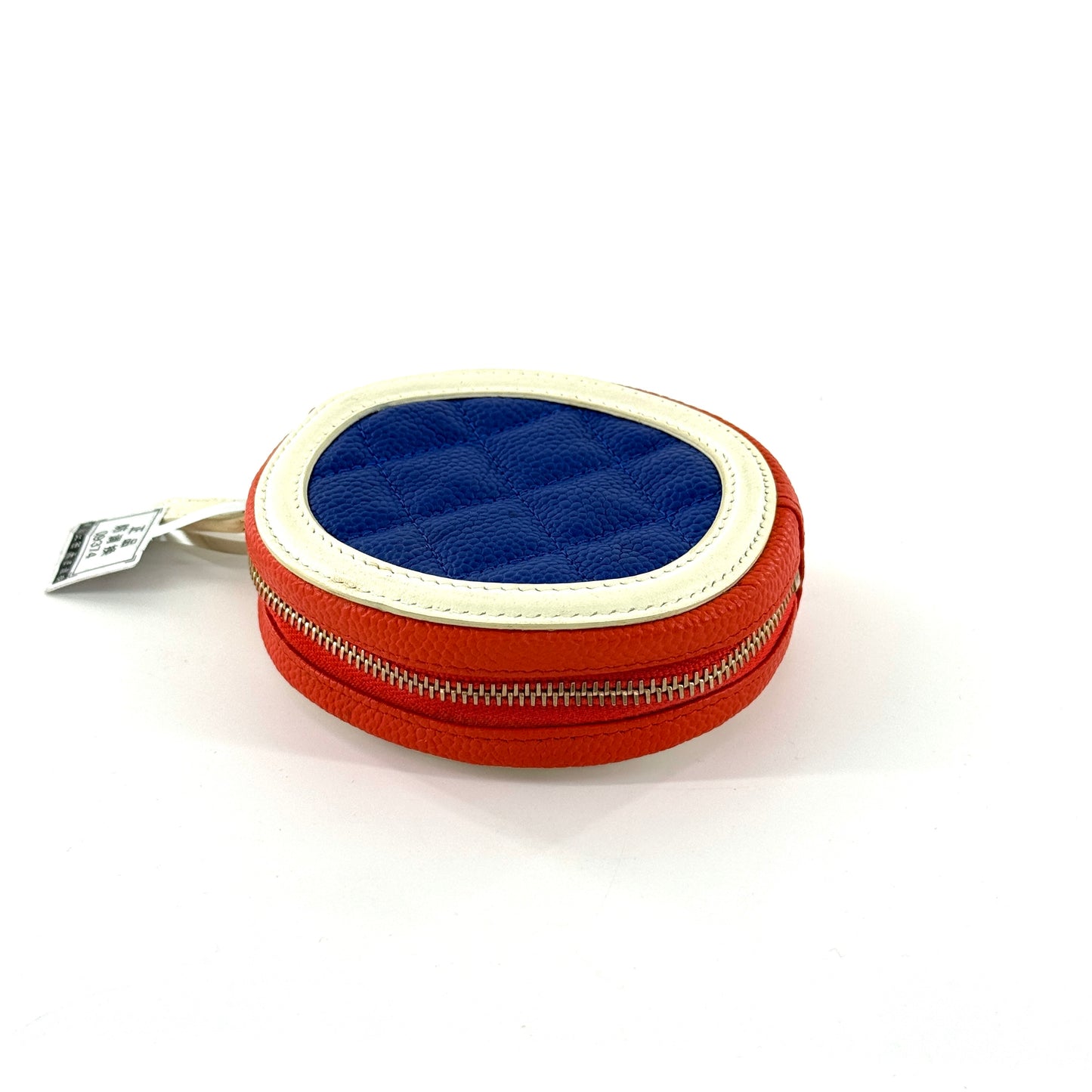Chanel - Mini Round Coin Purse - Caviar leather and smooth leather - Multicolour - (mini)
