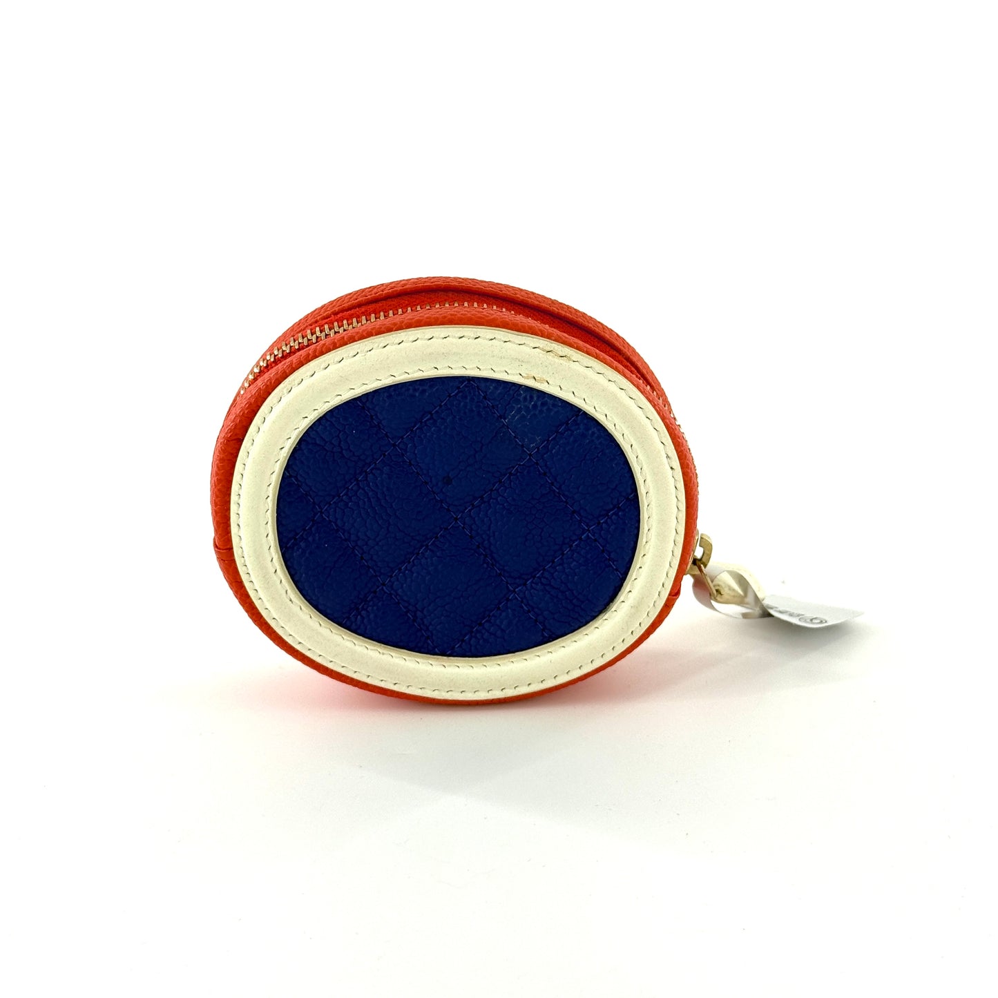 Chanel - Mini Round Coin Purse - Caviar leather and smooth leather - Multicolour - (mini)