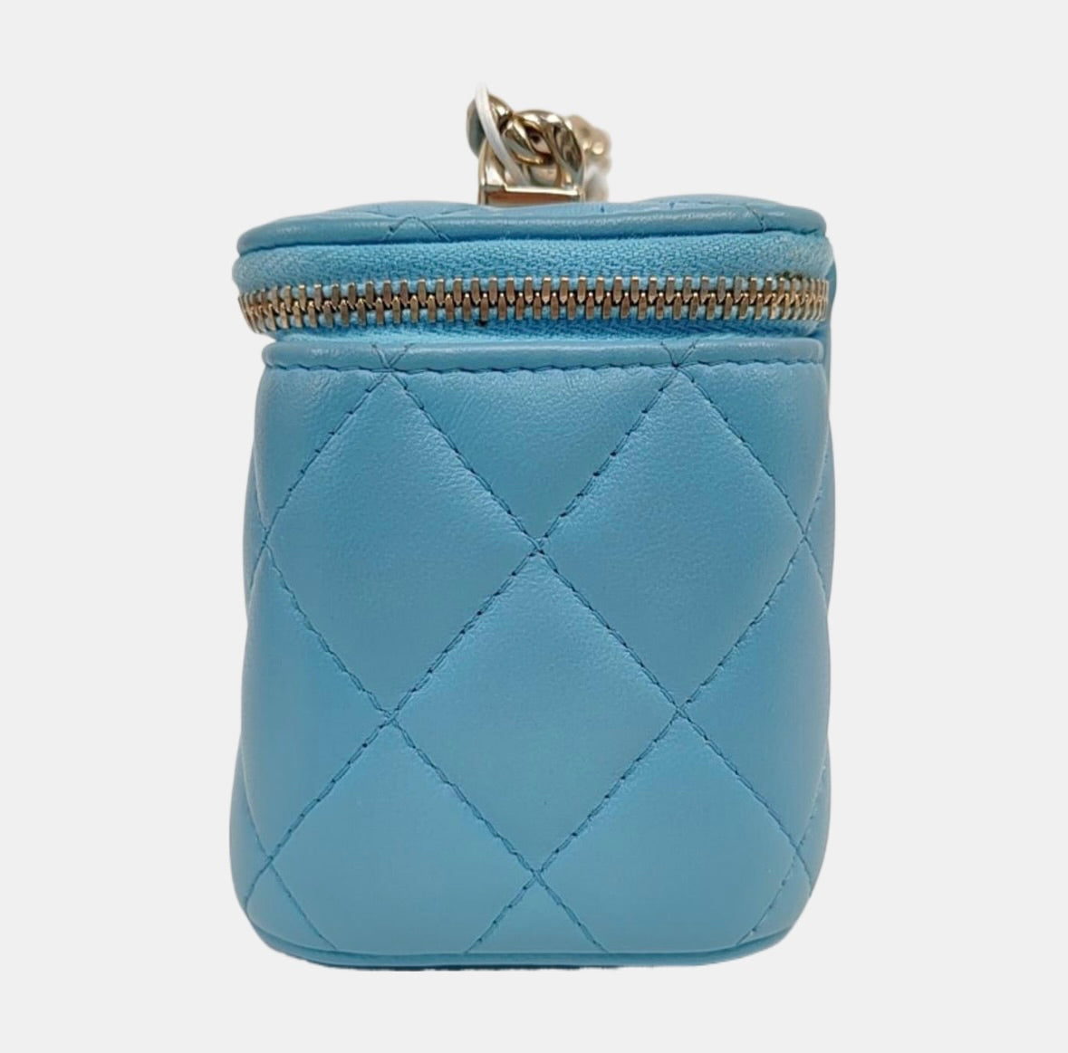 Chanel - Mini Vanity Case - Leather - Blue - (mini)