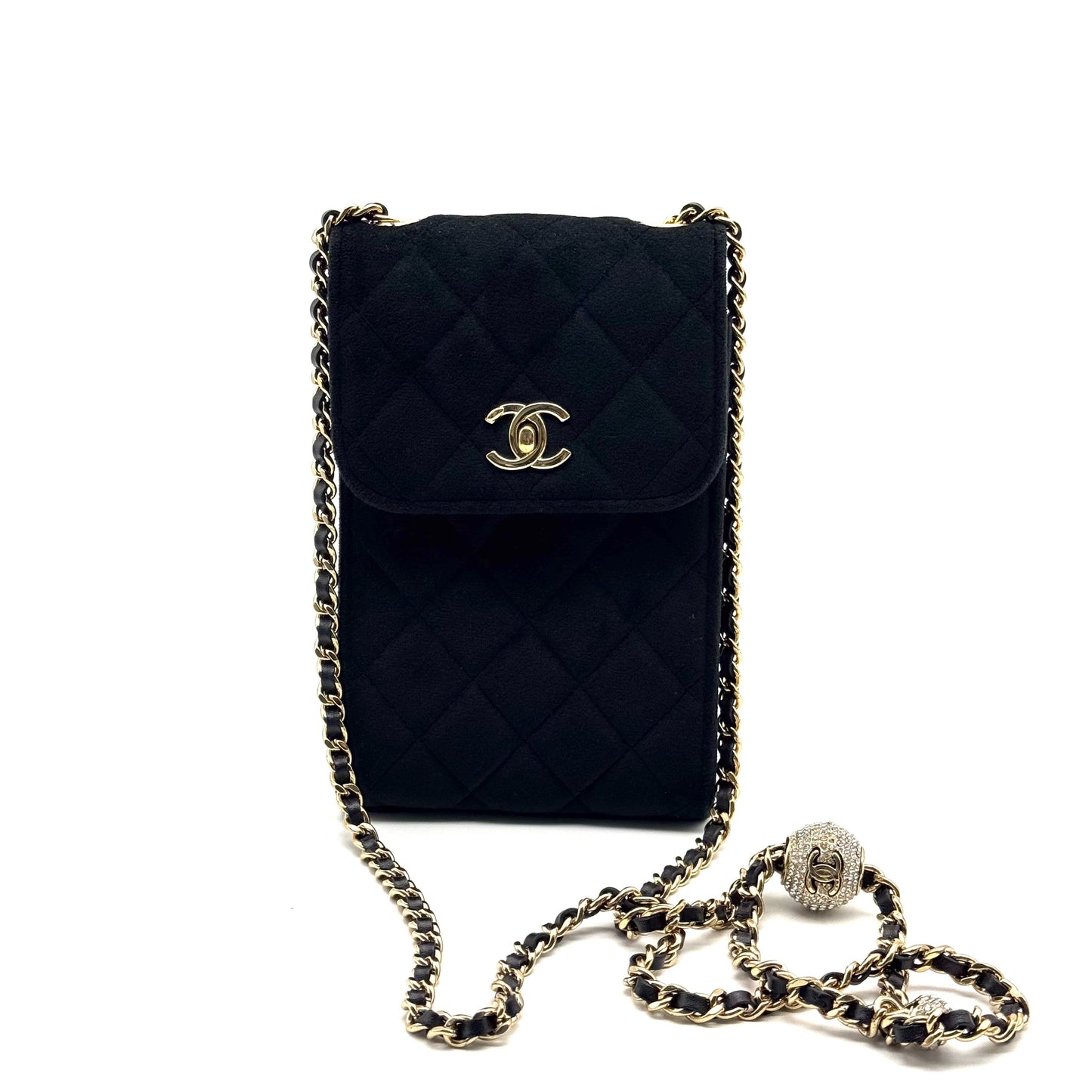Chanel - Mobile Phone Bag - Velvet - Black