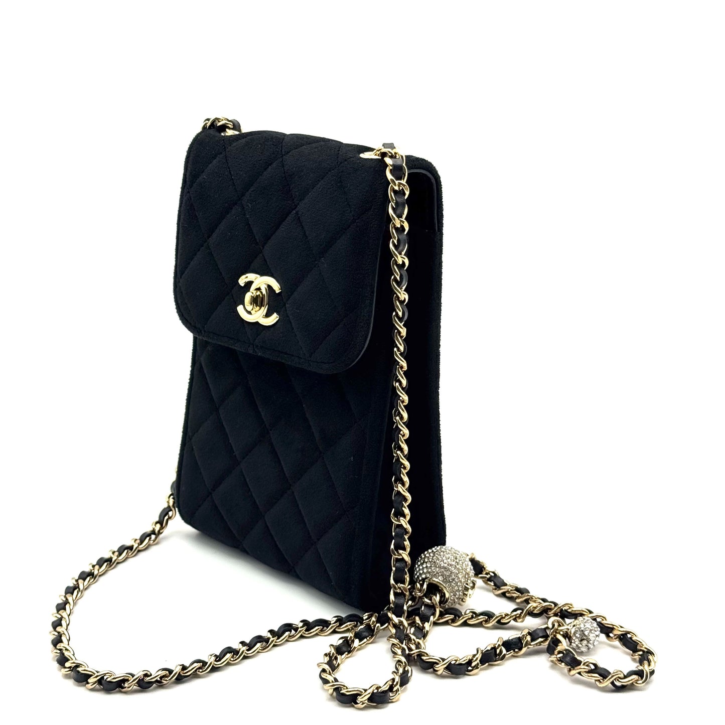 Chanel - Mobile Phone Bag - Velvet - Black
