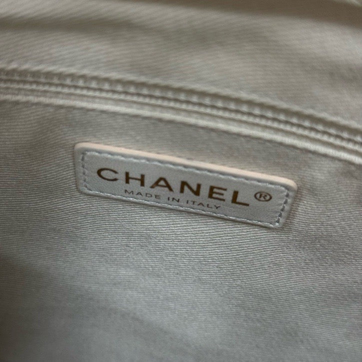 Chanel - Mumbai Airport 2Way Flap Bag - Leather - Beige - (large)