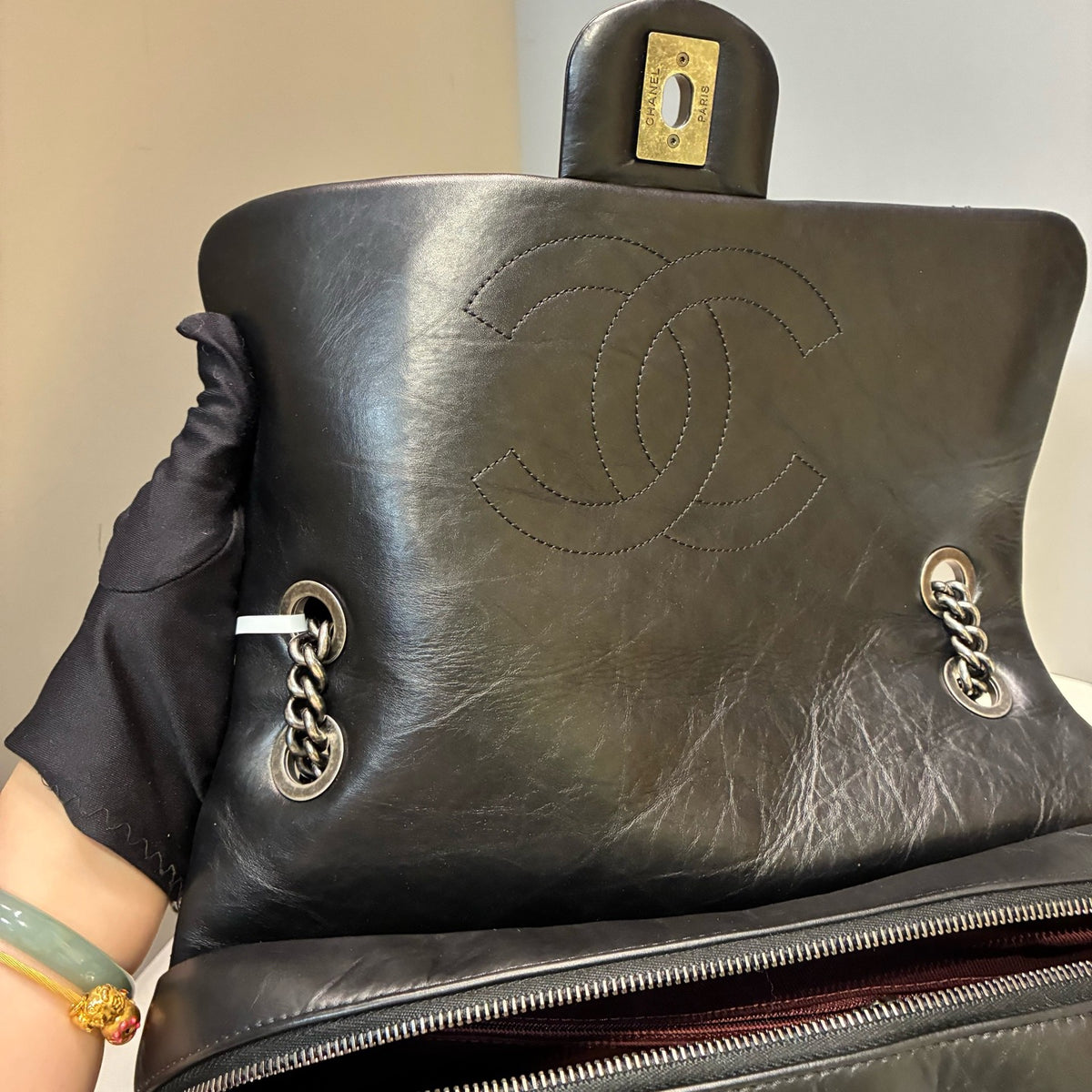 Chanel - Mumbai CF - Leather - Black - (large)