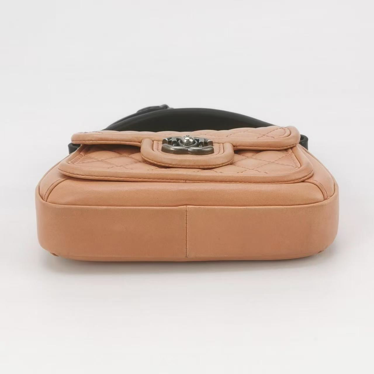 Chanel - Mumbai Shoulder Bag - Leather - Peach - (mini)