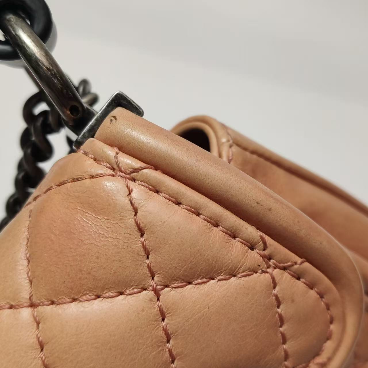 Chanel - Mumbai Shoulder Bag - Leather - Peach - (mini)