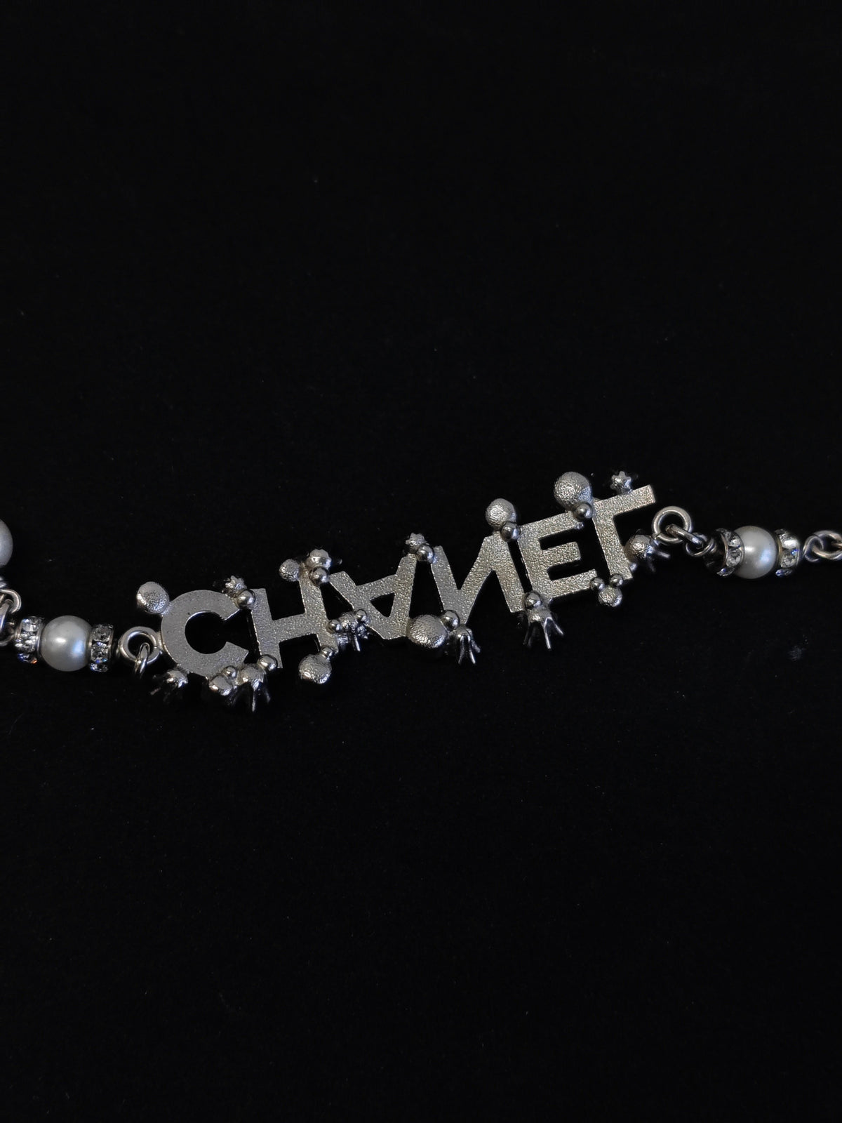 Chanel - Other - Base metal with glass crystals and imitation pearls - Silver