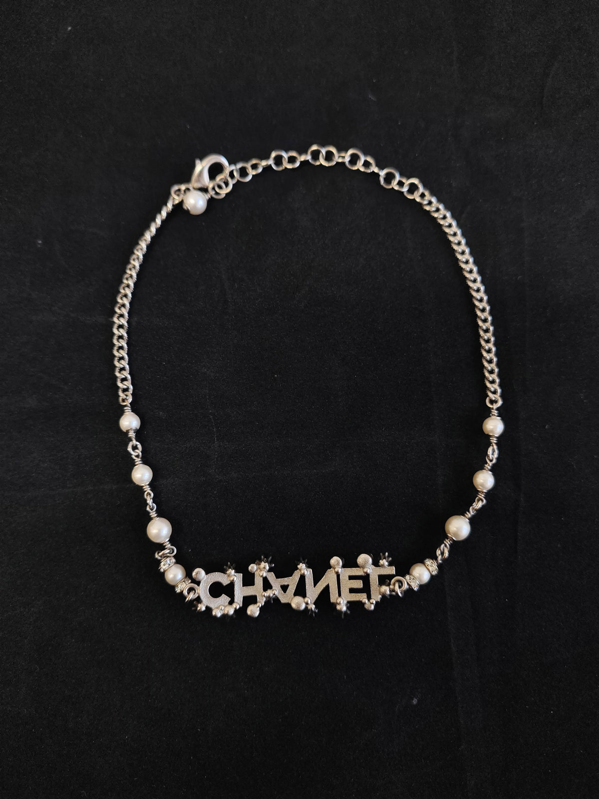 Chanel - Other - Base metal with glass crystals and imitation pearls - Silver