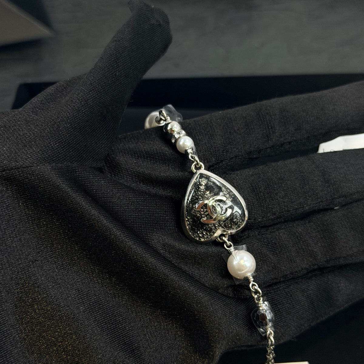 Chanel - Other - Chanel costume jewellery commonly uses base-metal alloy with glass elements and imitation pearls; exact composition is not confirmed. - Multicolour