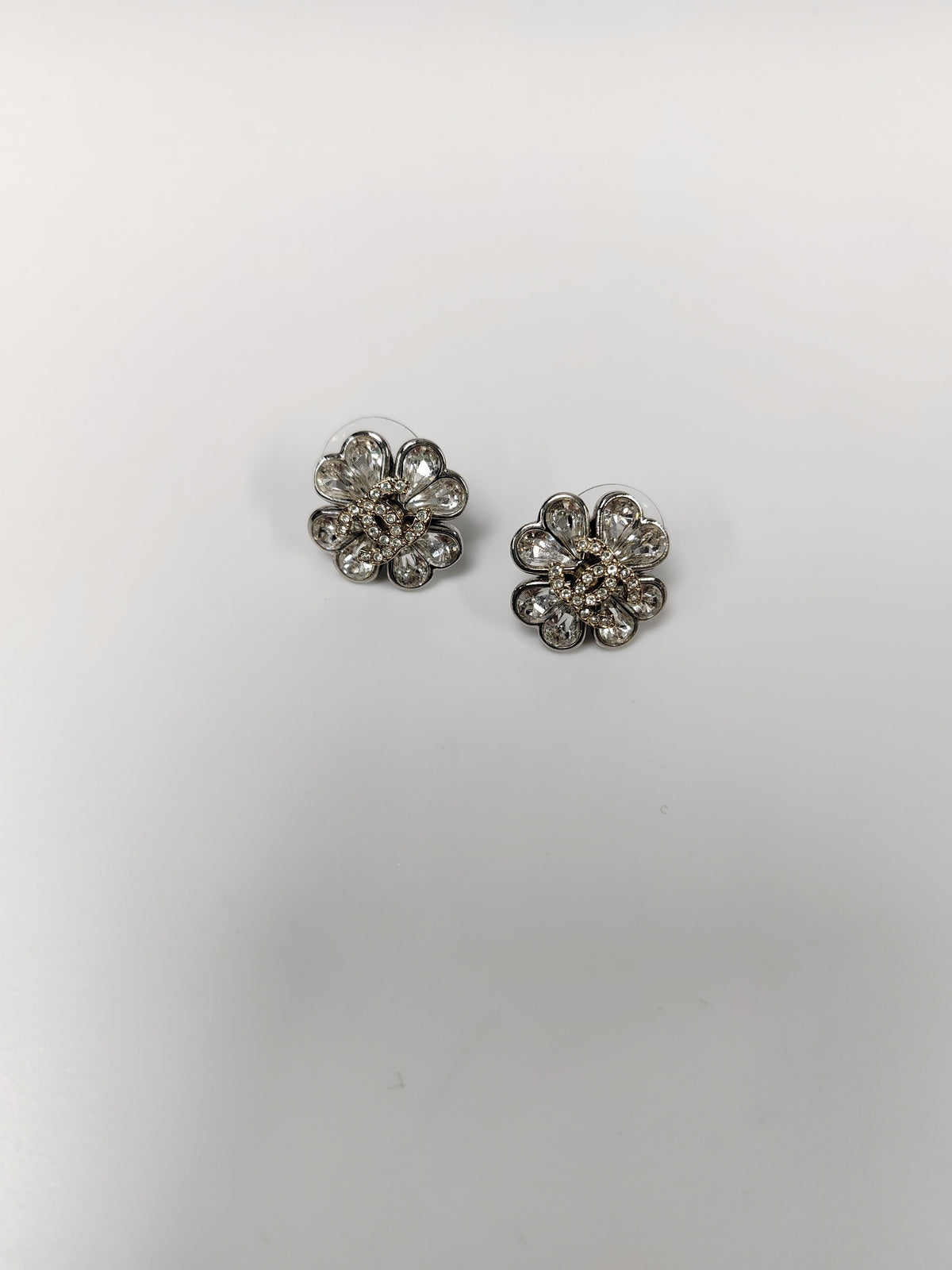 Chanel - Other - Clear rhinestone embellishments; mixed silver-tone and gold-tone finish. - Silver