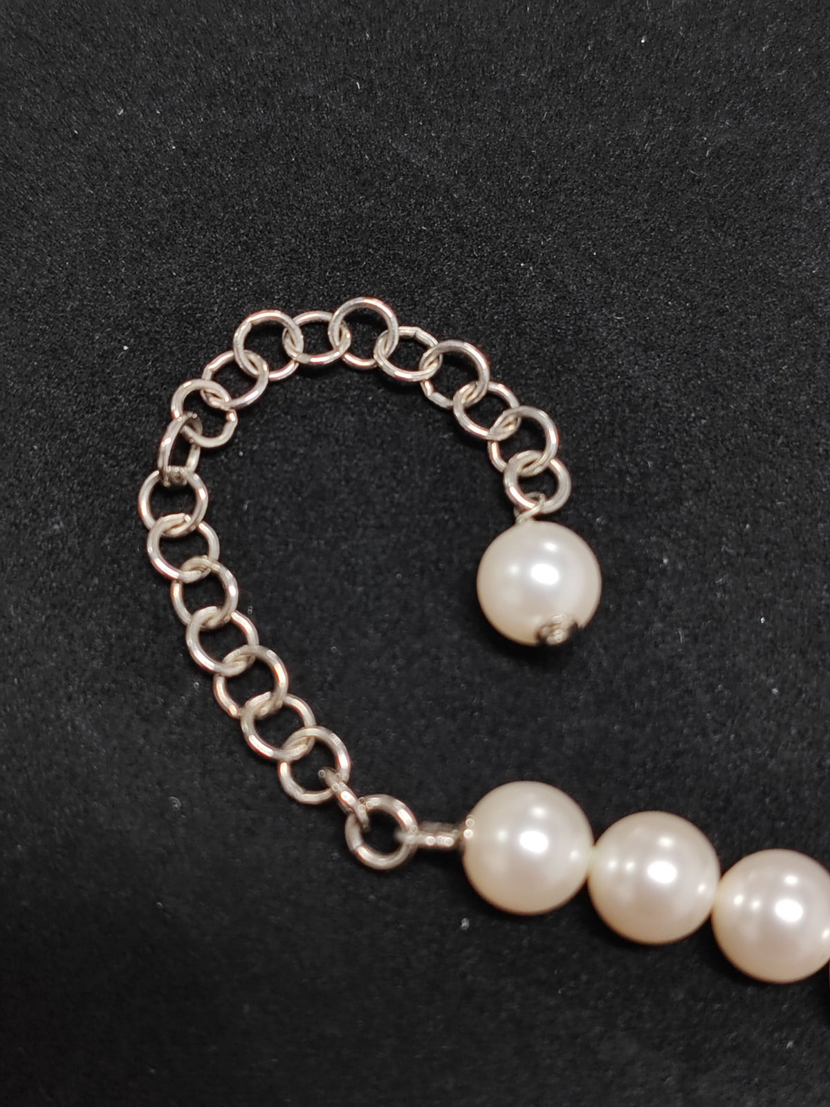 Chanel - Other - Costume jewellery with glass strass and imitation pearls. - Silver
