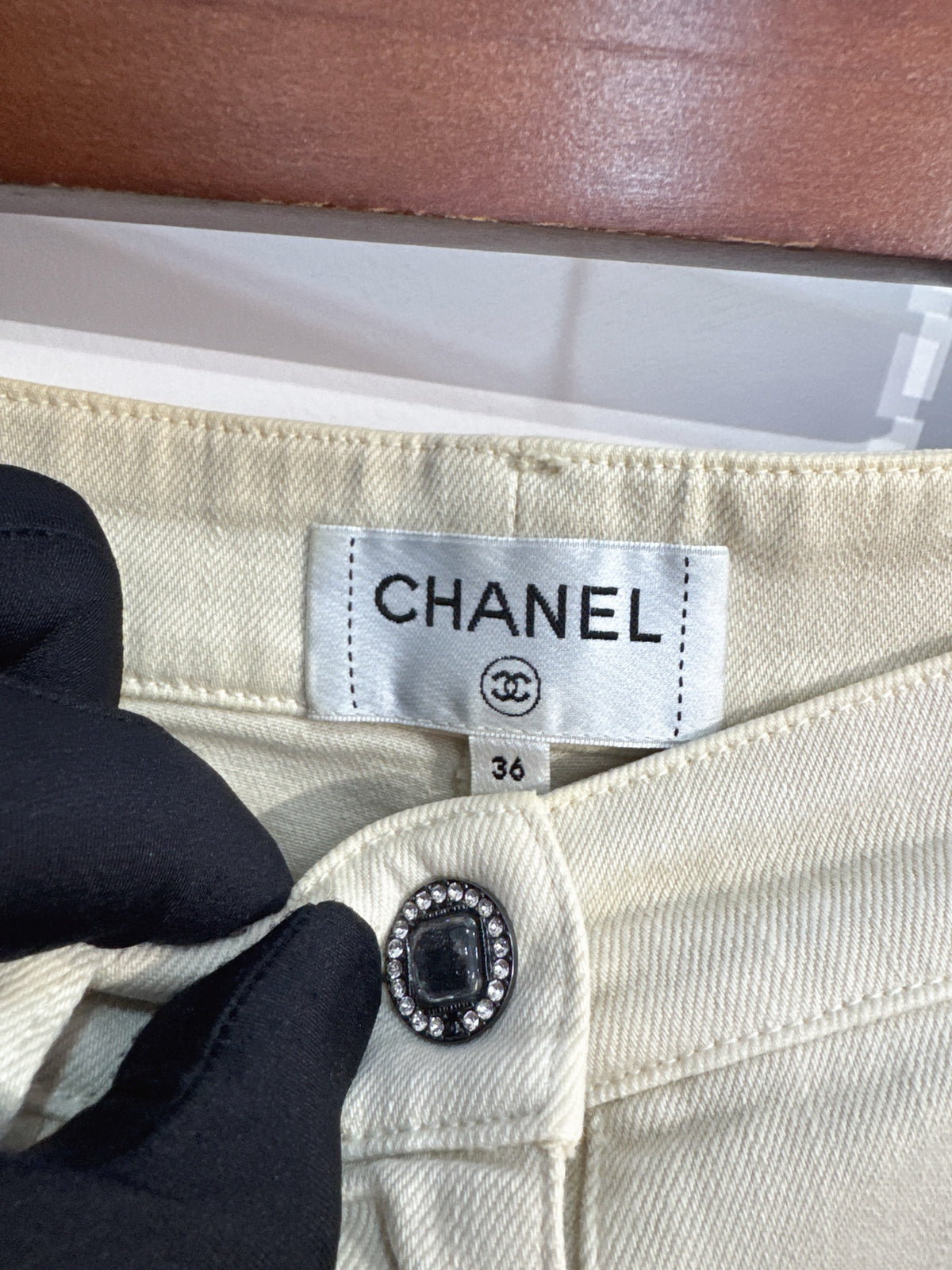 Chanel - Other - Denim - Jeans - Beige - (36)