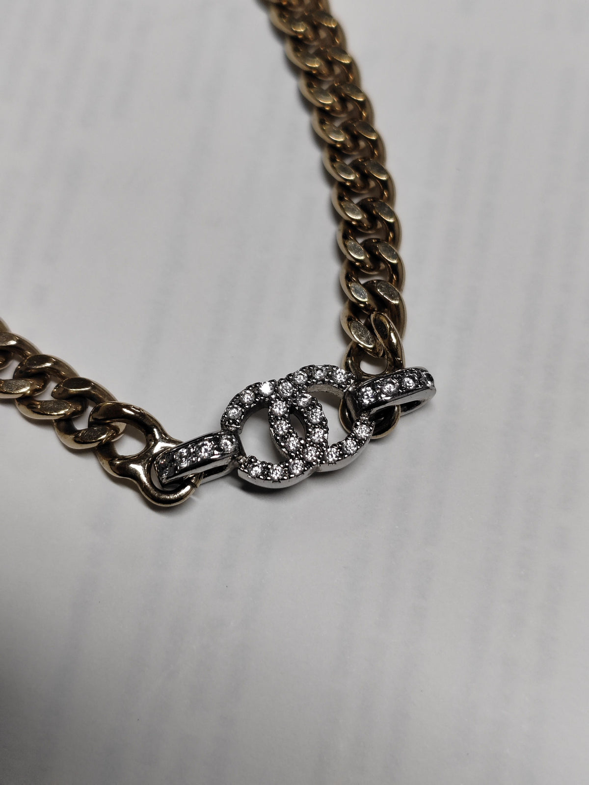 Chanel - Other - Gold-tone and silver-tone metal with clear crystal embellishments - Multicolour