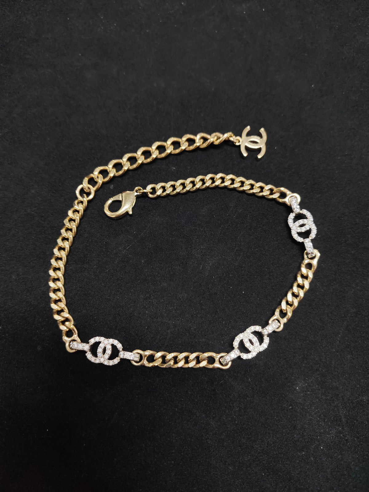 Chanel - Other - Gold-tone and silver-tone metal with clear crystal embellishments - Multicolour