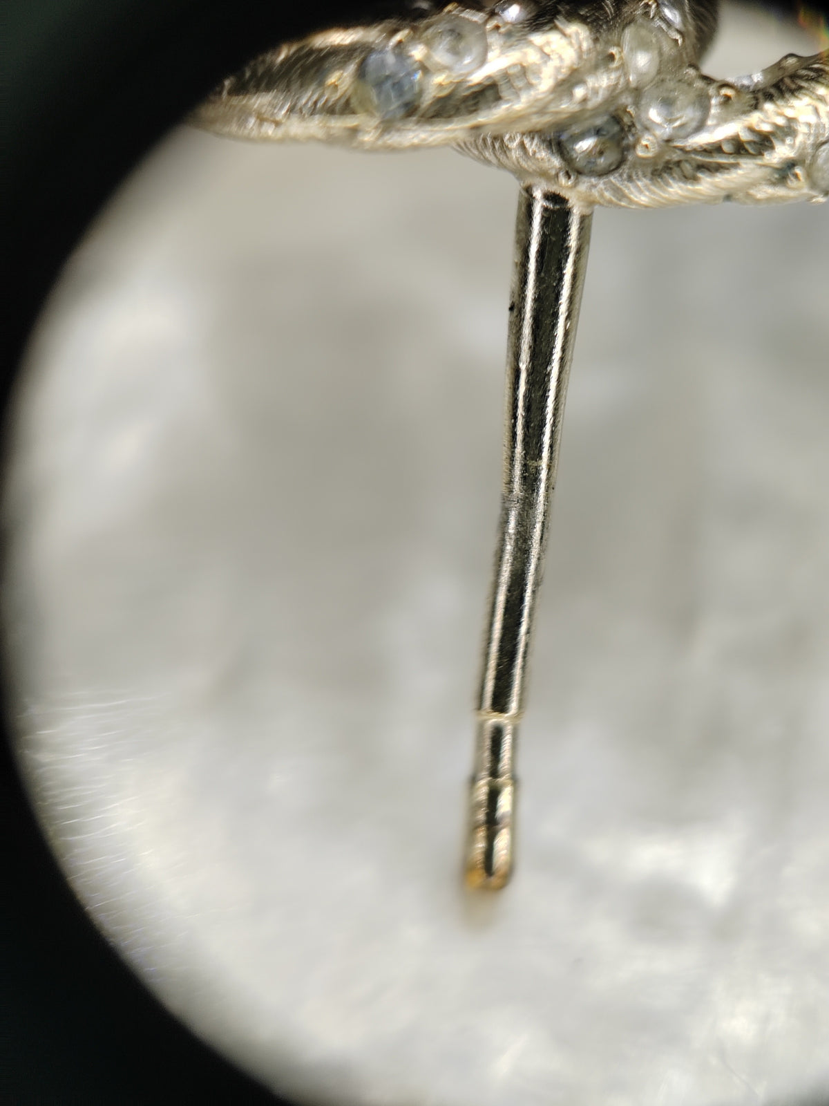 Chanel - Other - Gold-tone base metal with clear crystal embellishments. - Gold