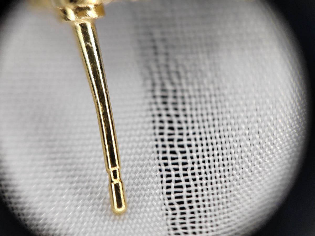 Chanel - Other - Gold-tone base metal with clear rhinestone accents and imitation pearl details. - Gold