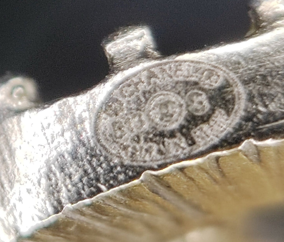 Chanel - Other - Gold-tone base metal with clear rhinestone embellishments; exact alloy and stone composition are unconfirmed. - Gold