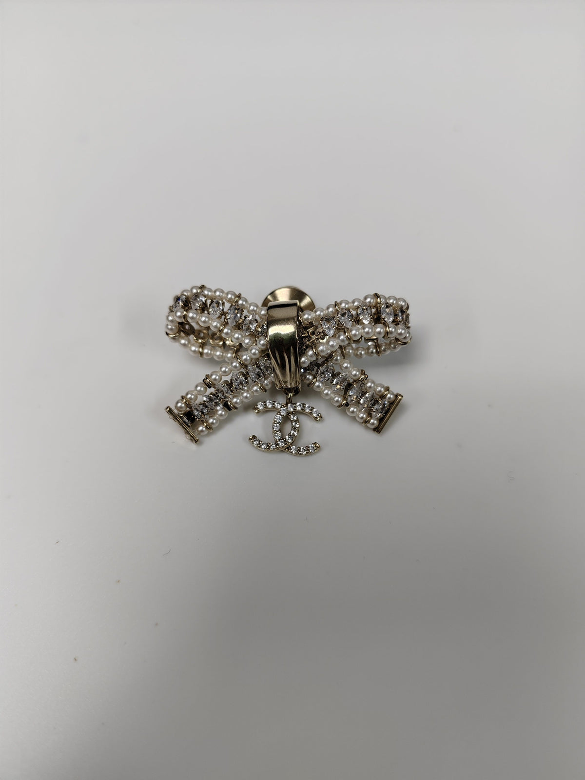 Chanel - Other - Gold-tone base metal with glass crystal embellishments and imitation pearls. - Gold