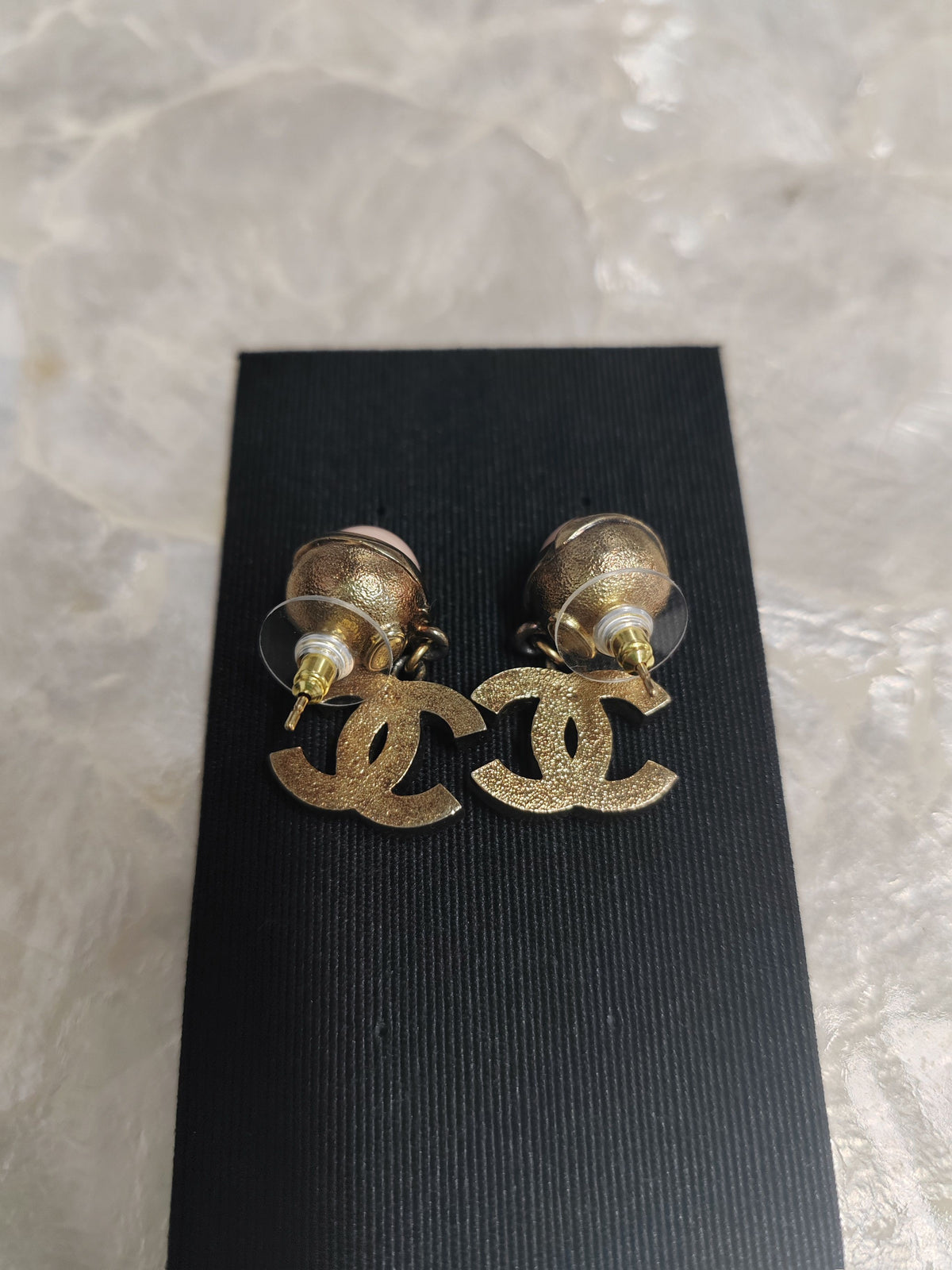 Chanel - Other - Gold-tone base metal with glass rhinestones and imitation pearl cabochons. - Pink