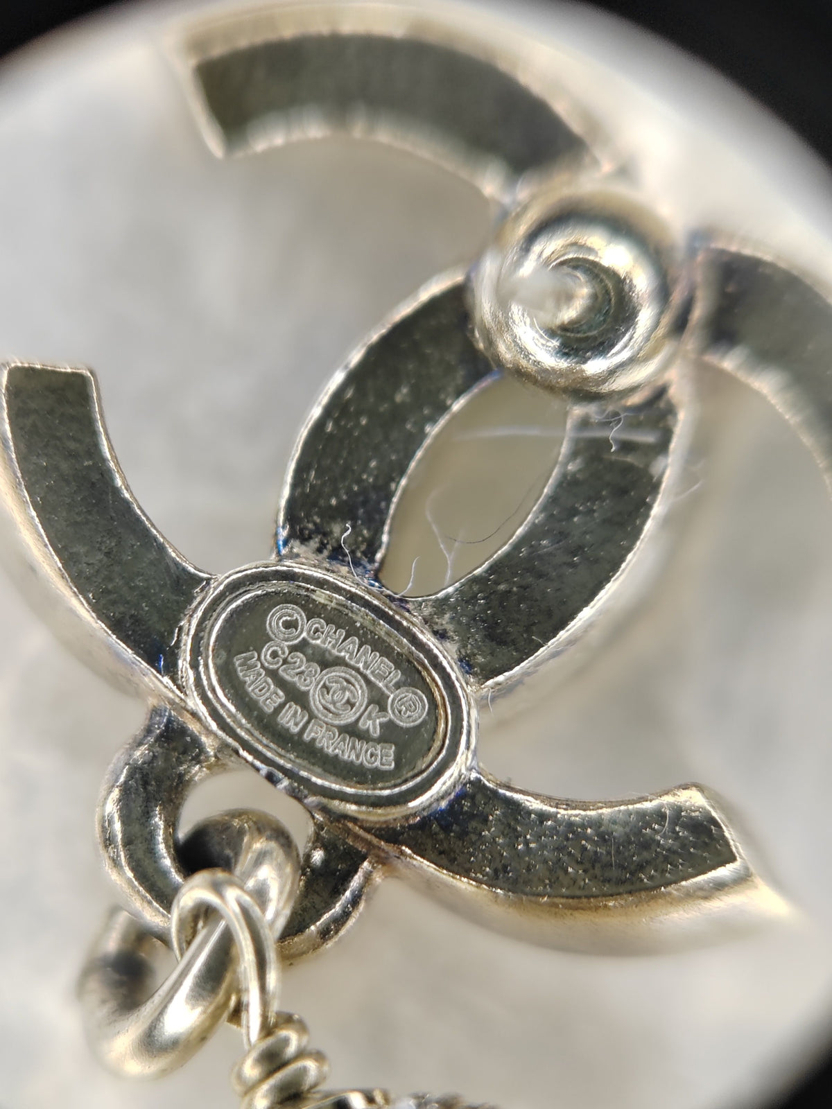 Chanel - Other - Gold-tone base metal with glass rhinestones and pale decorative bead accents. - Gold