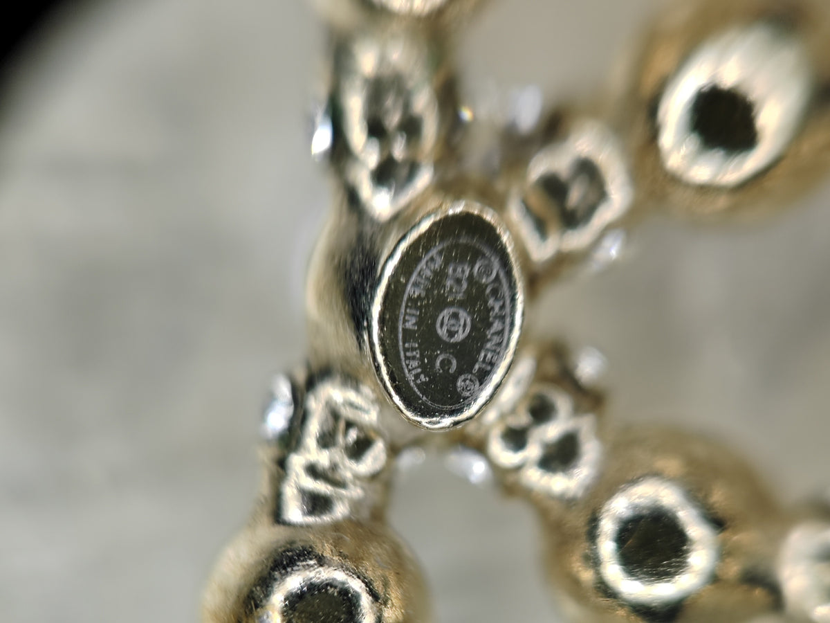 Chanel - Other - Gold-tone base metal with imitation pearls and crystal rhinestones. - Multicolour