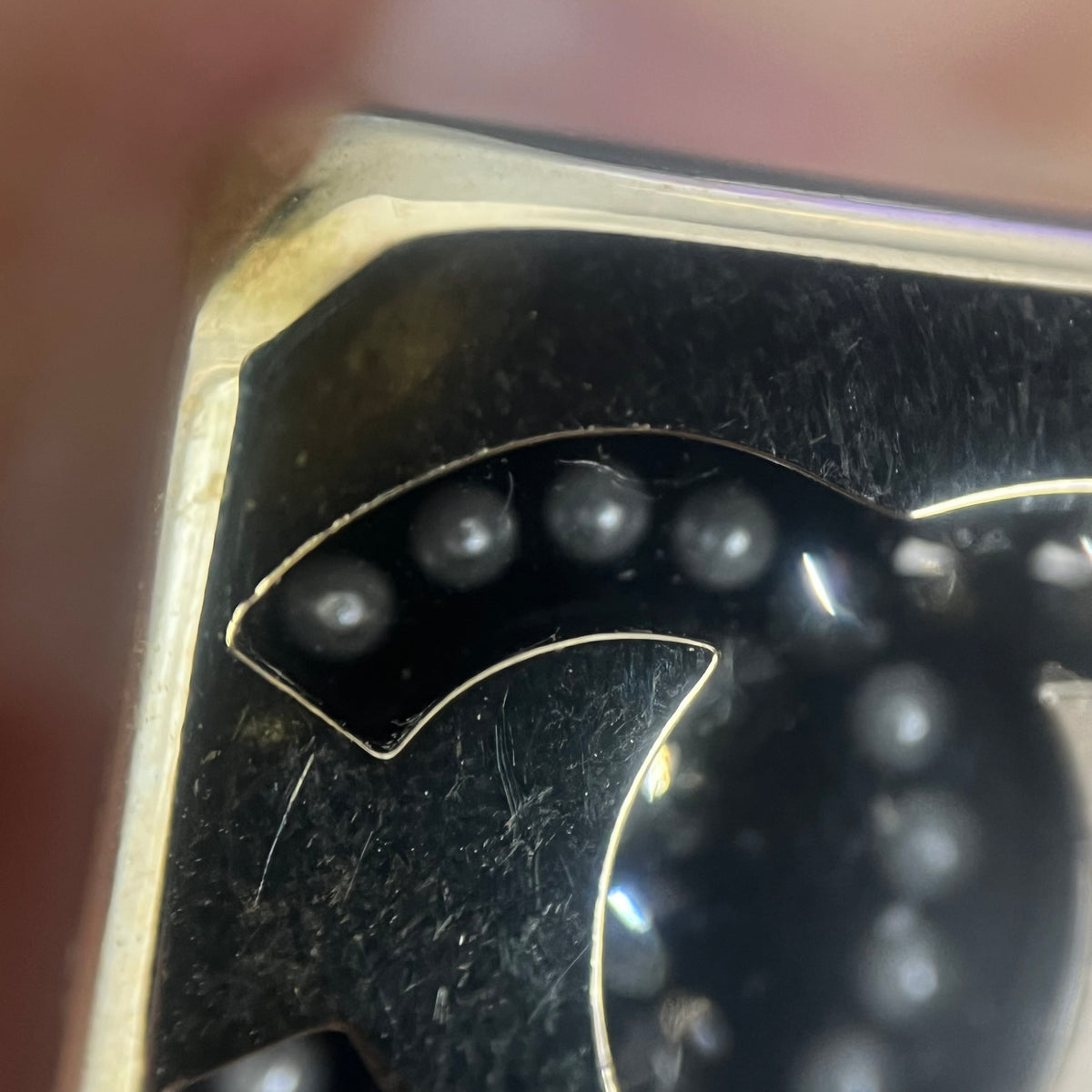 Chanel - Other - Gold-tone base metal with imitation pearls and glass rhinestones. - Gold